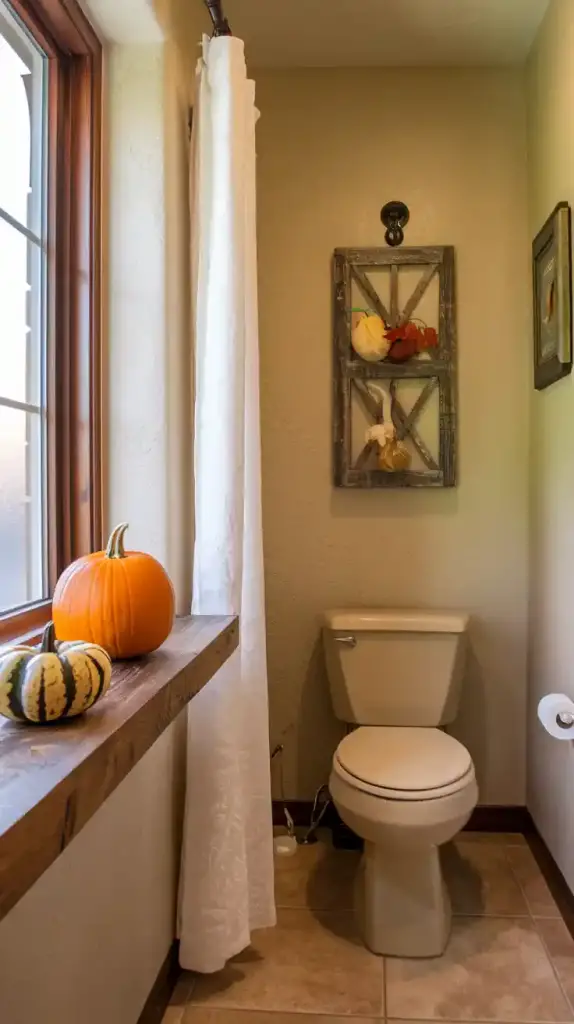 Fall Bathroom Decor