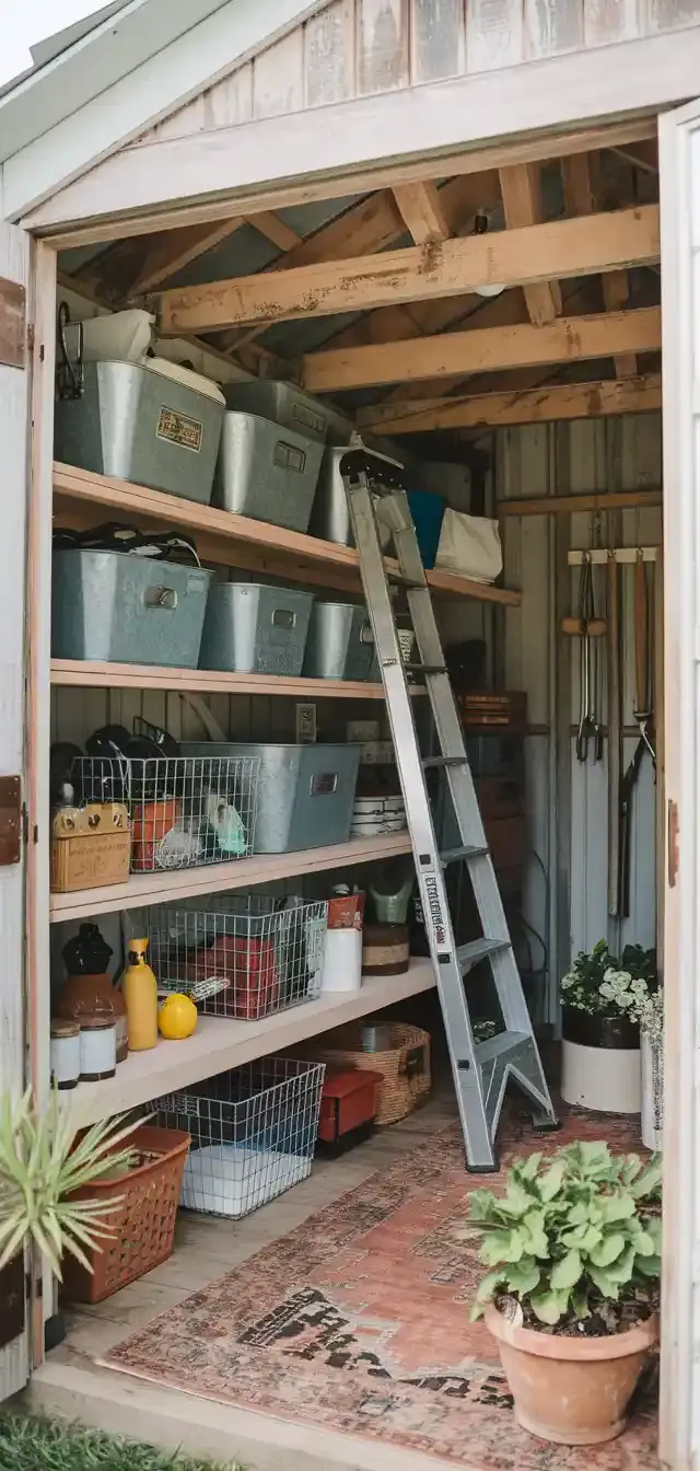 Country Farmhouse Garden Shed Decorating