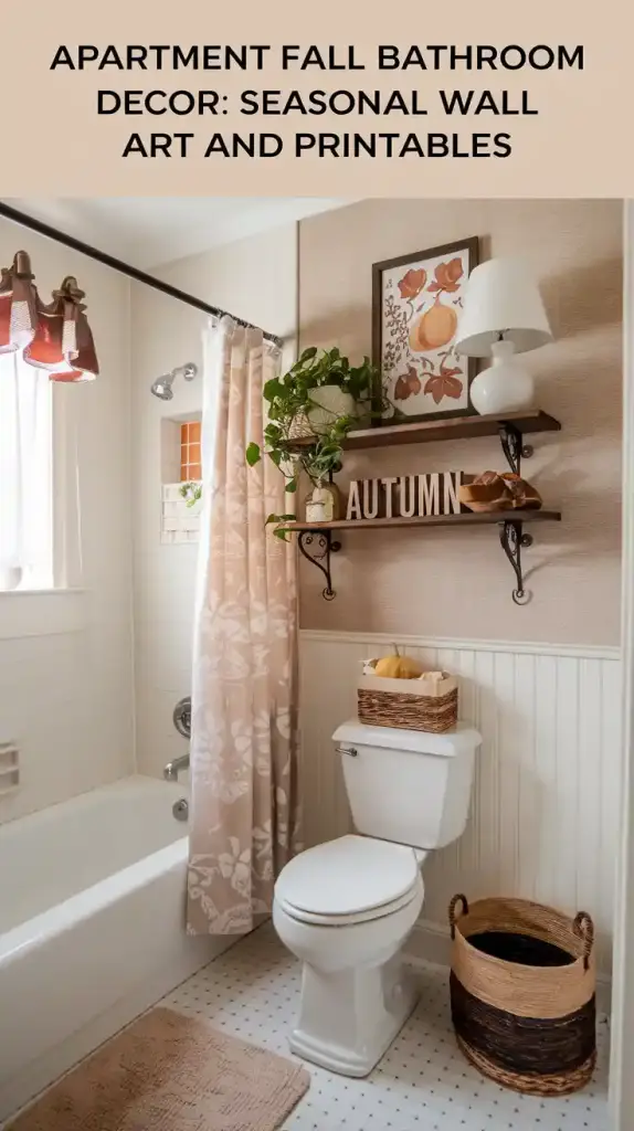 Fall Bathroom Decor