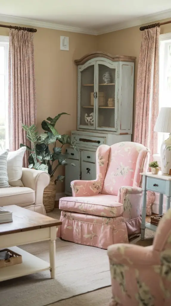 Country Cozy Cottage Living Room Ideas