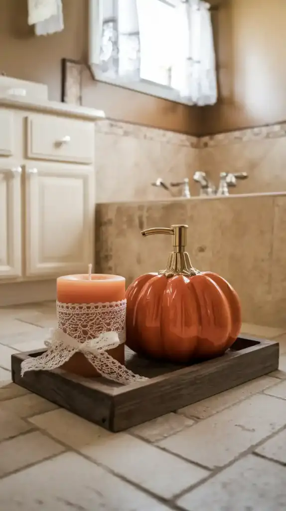 Fall Bathroom Decor