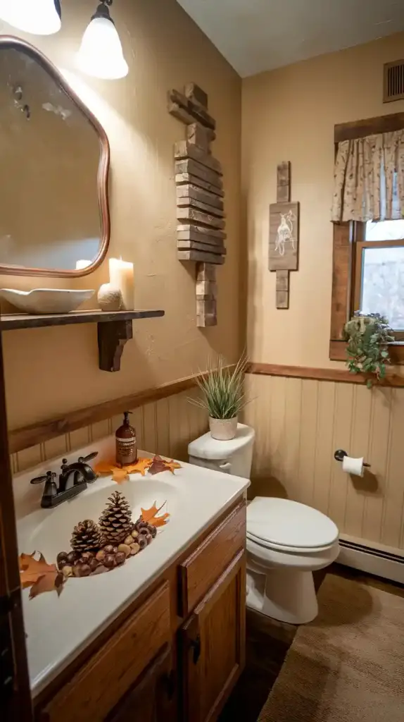 Fall Bathroom Decor