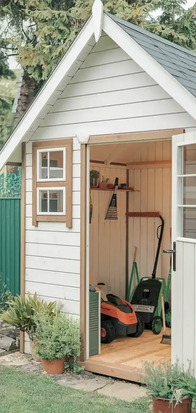 Country Farmhouse Garden Shed Decorating