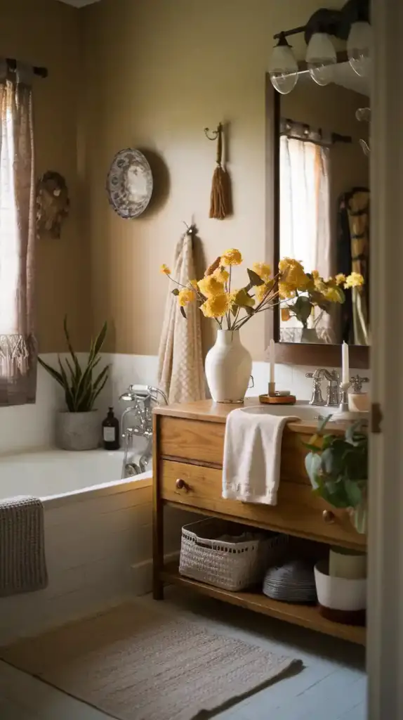 Fall Bathroom Decor