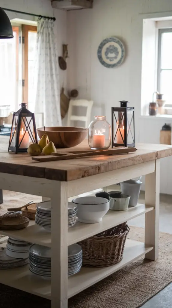 Farmhouse Kitchen Island Decor Ideas