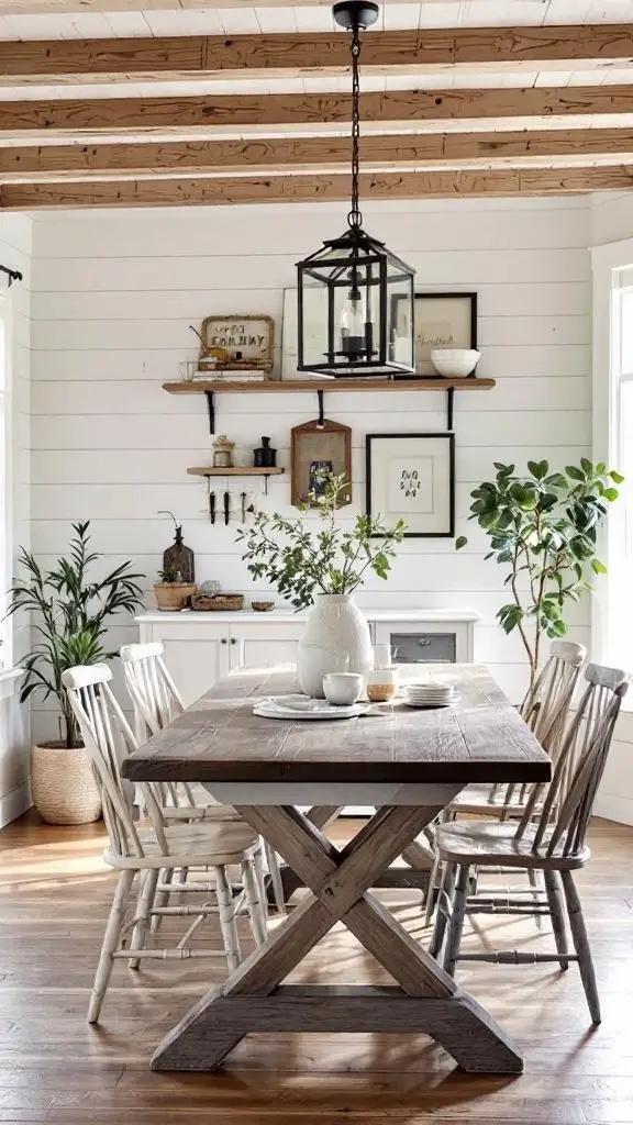 Charming Cottage Farmhouse Dining Room Decor Ideas