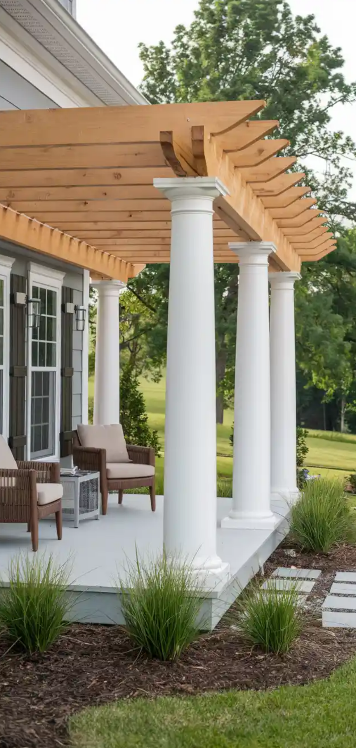 Front Porch Post Wrap Ideas