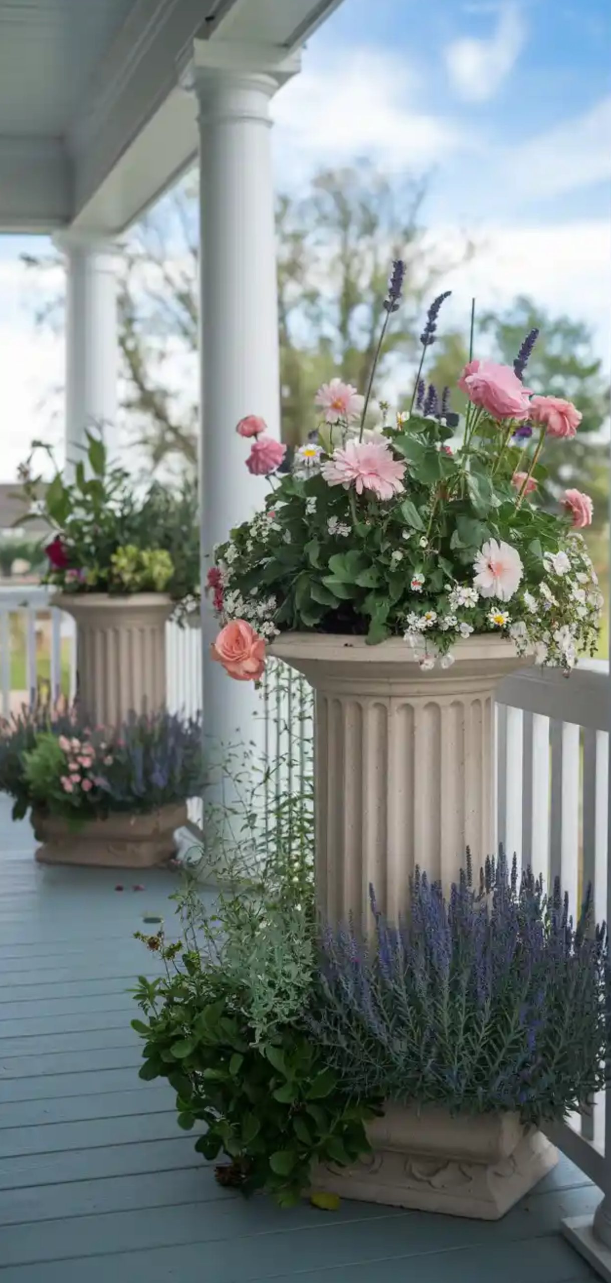 Floral-Filled Porch Garden Ideas