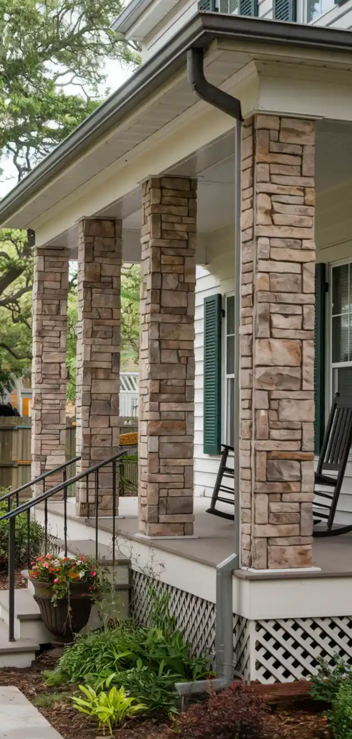 Front Porch Post Wrap Ideas