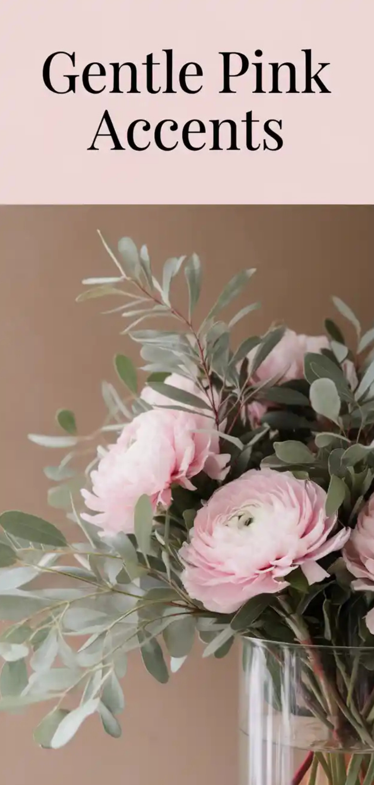 Easy Gentle Pink Accents