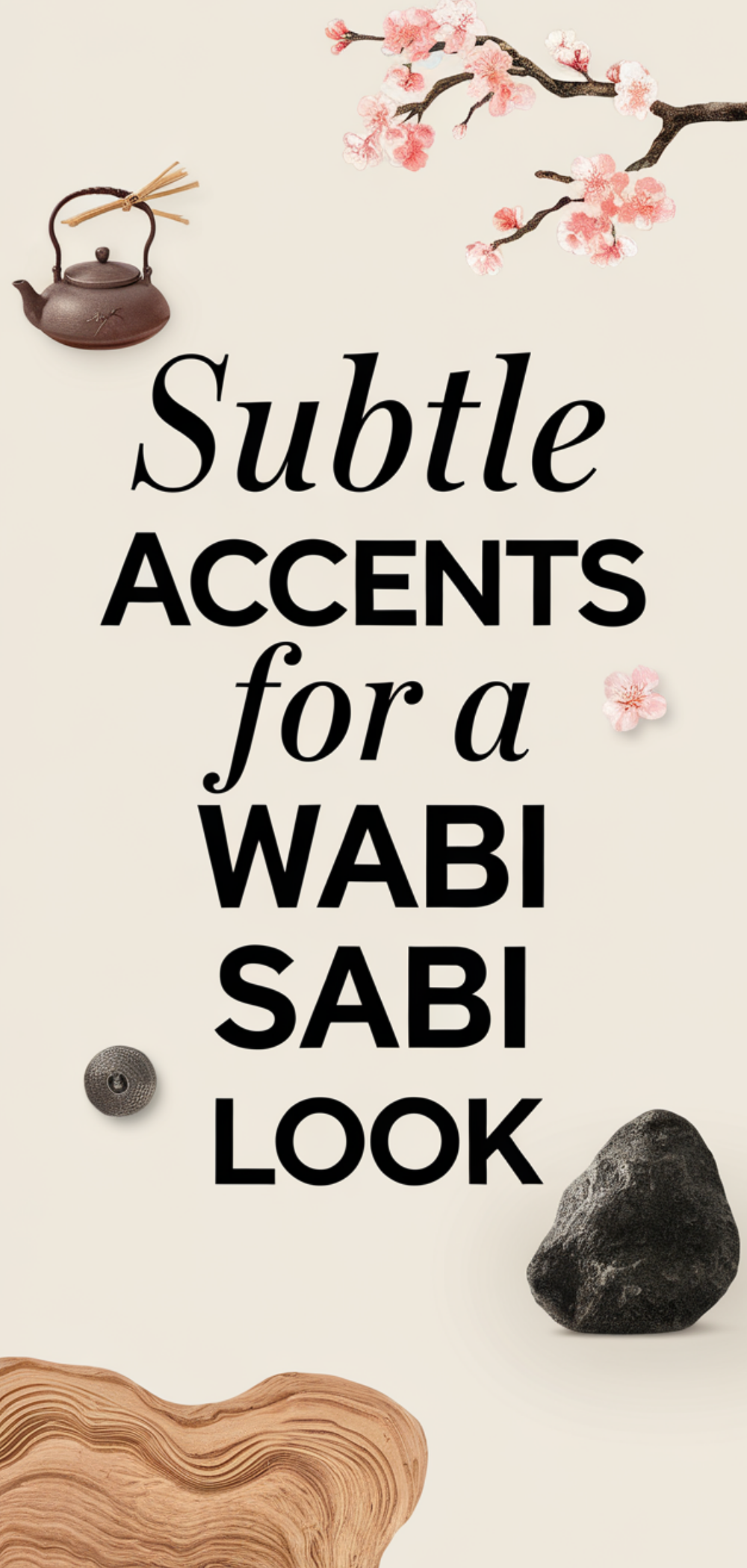 Easy Subtle Accents for a Wabi Sabi Look