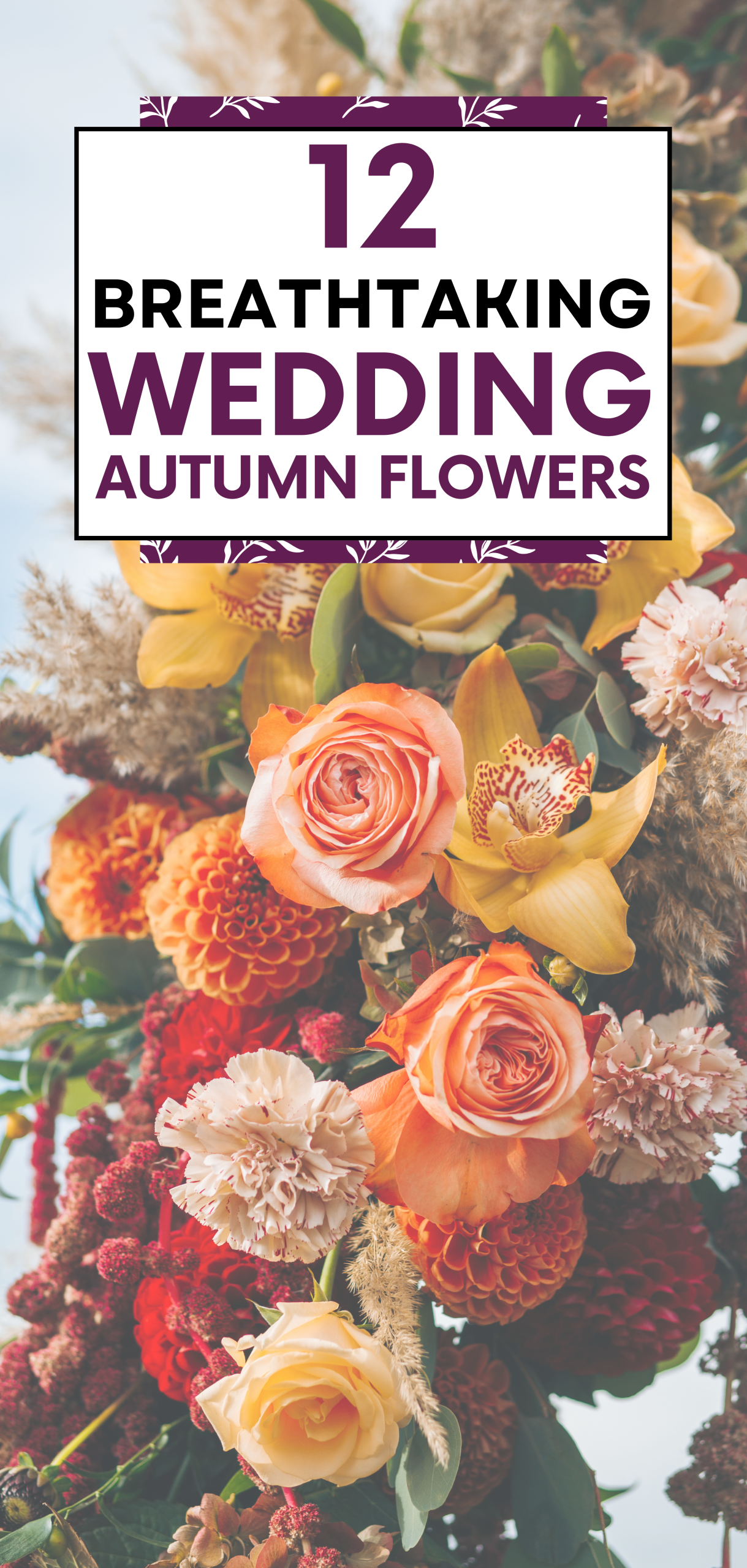 Breathtaking Wedding Autumn Flowers