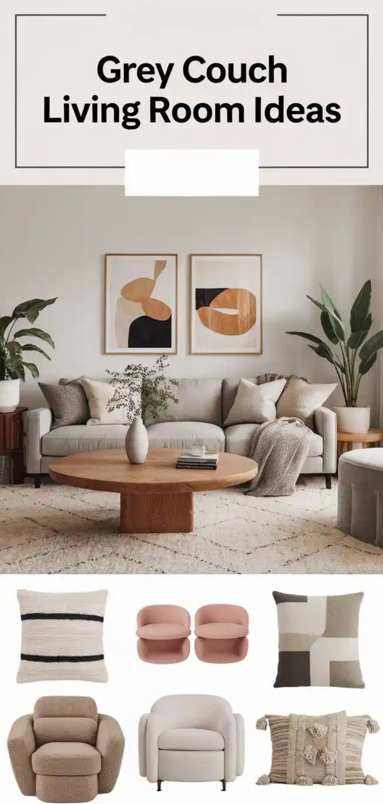 Easy and Modern Grey Couch Living Room Ideas