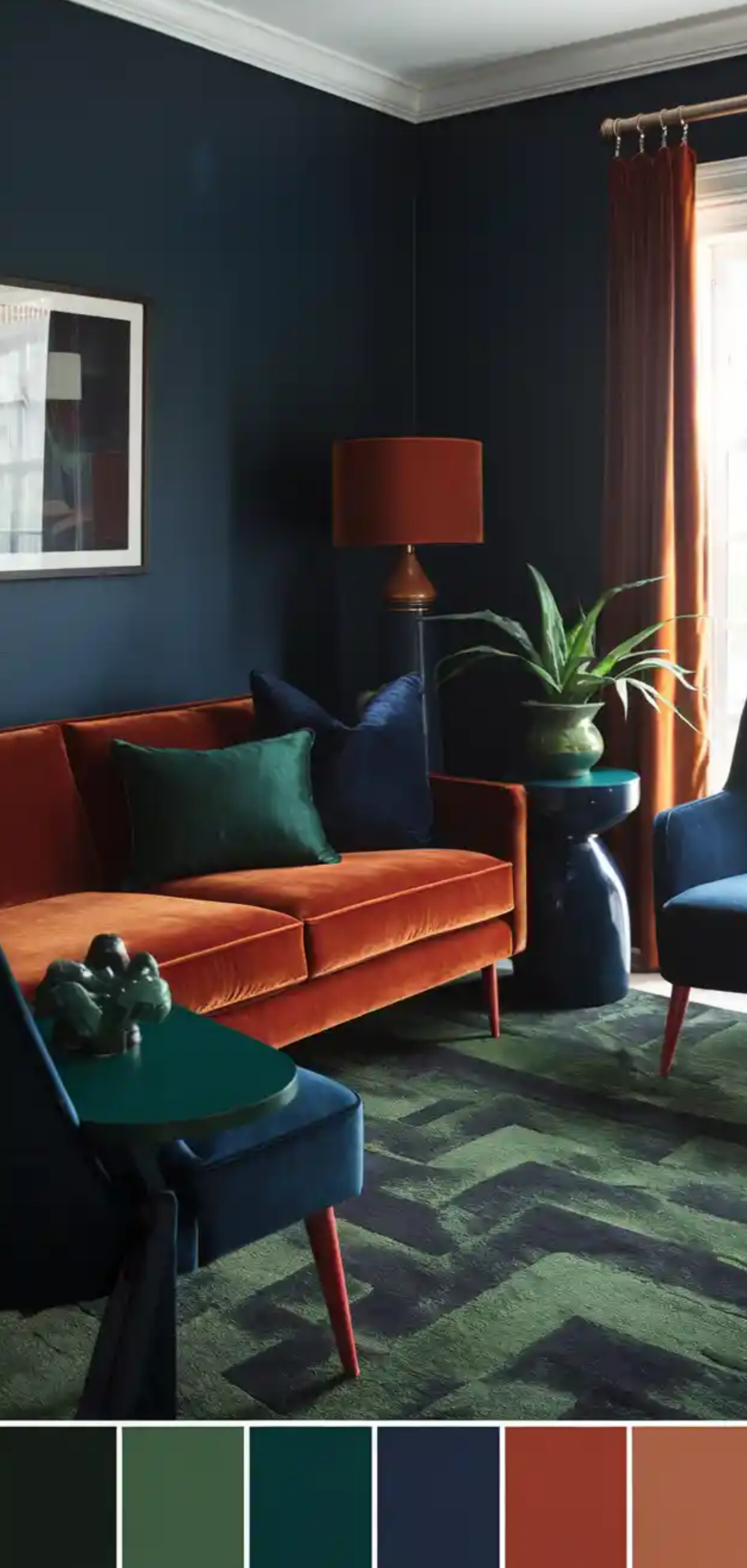 Inspiring Mid-Century Modern Eclectic Living Room Ideas