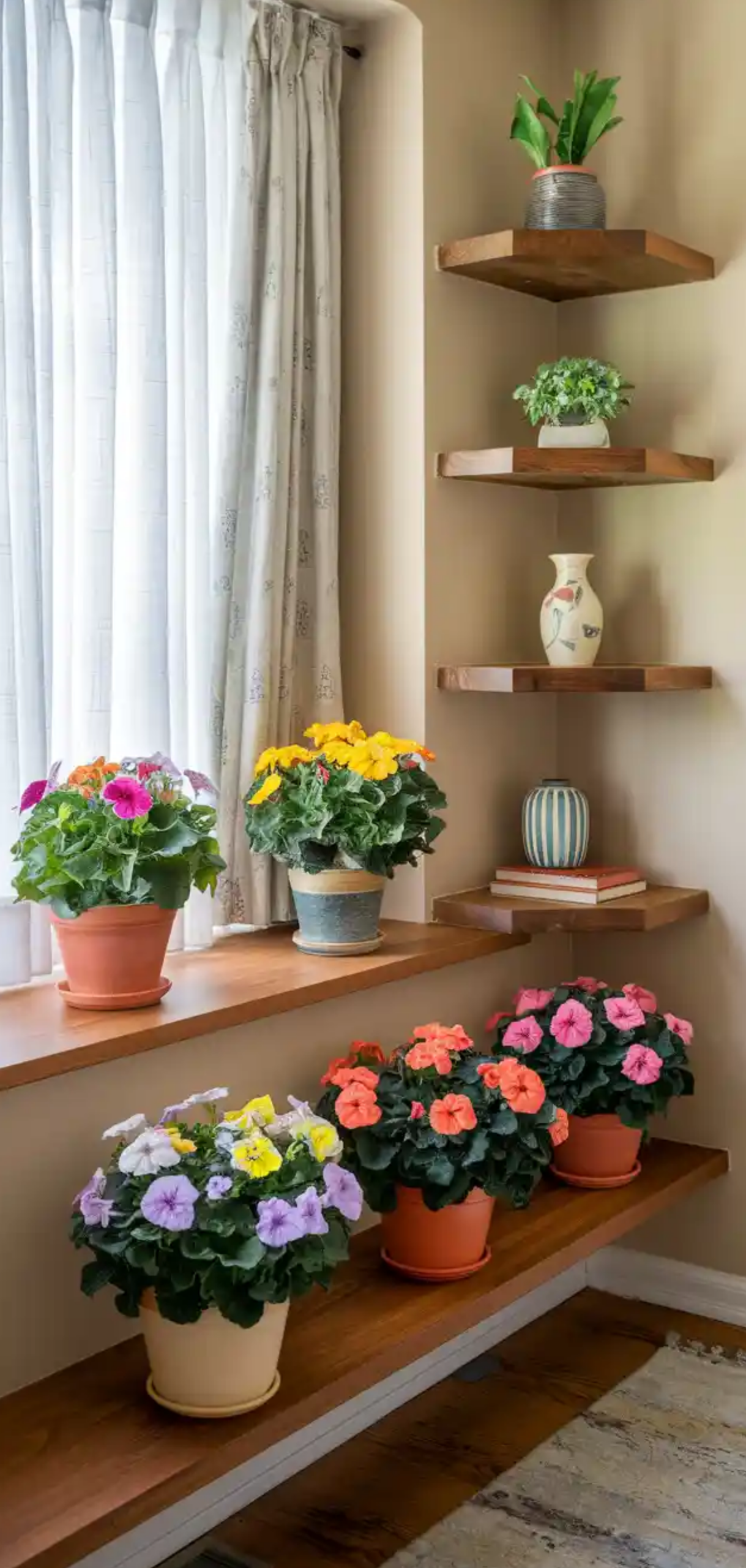 Beautiful Plant Shelf Design Ideas