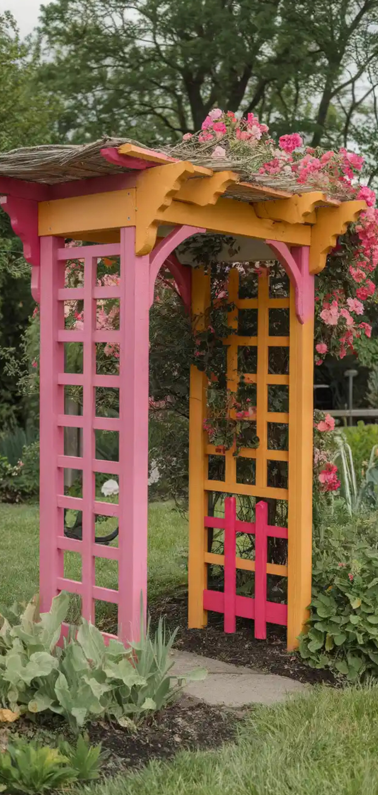 Stunning Trellis Garden Arbor