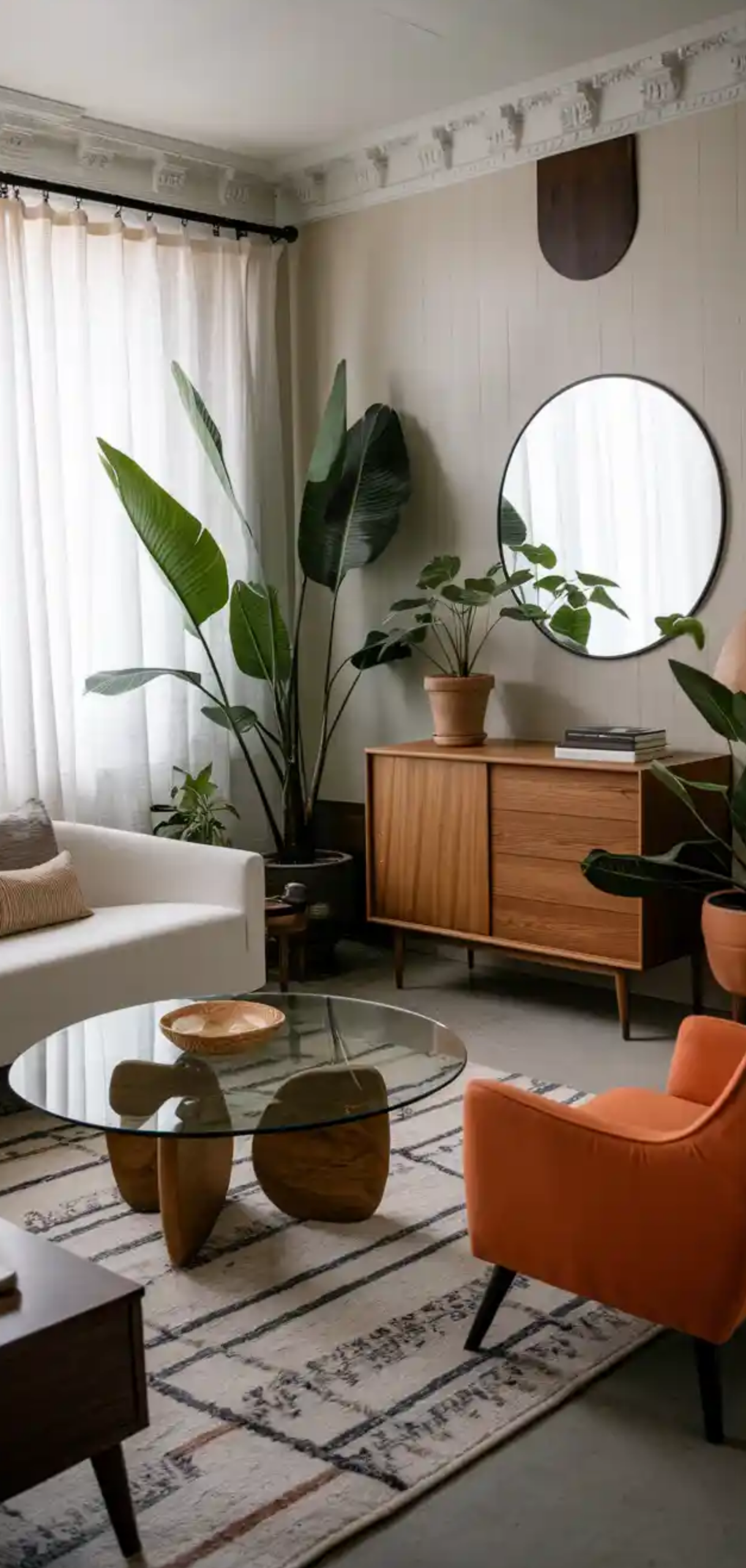 Inspiring Mid-Century Modern Eclectic Living Room Ideas
