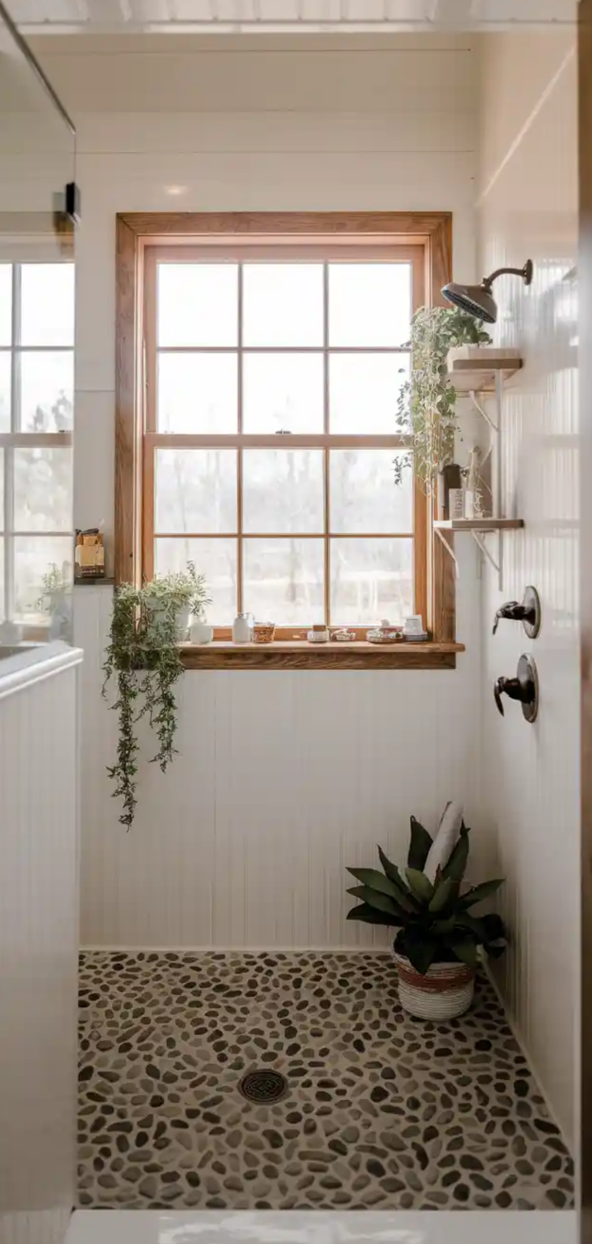 Farmhouse Shower Remodel Ideas