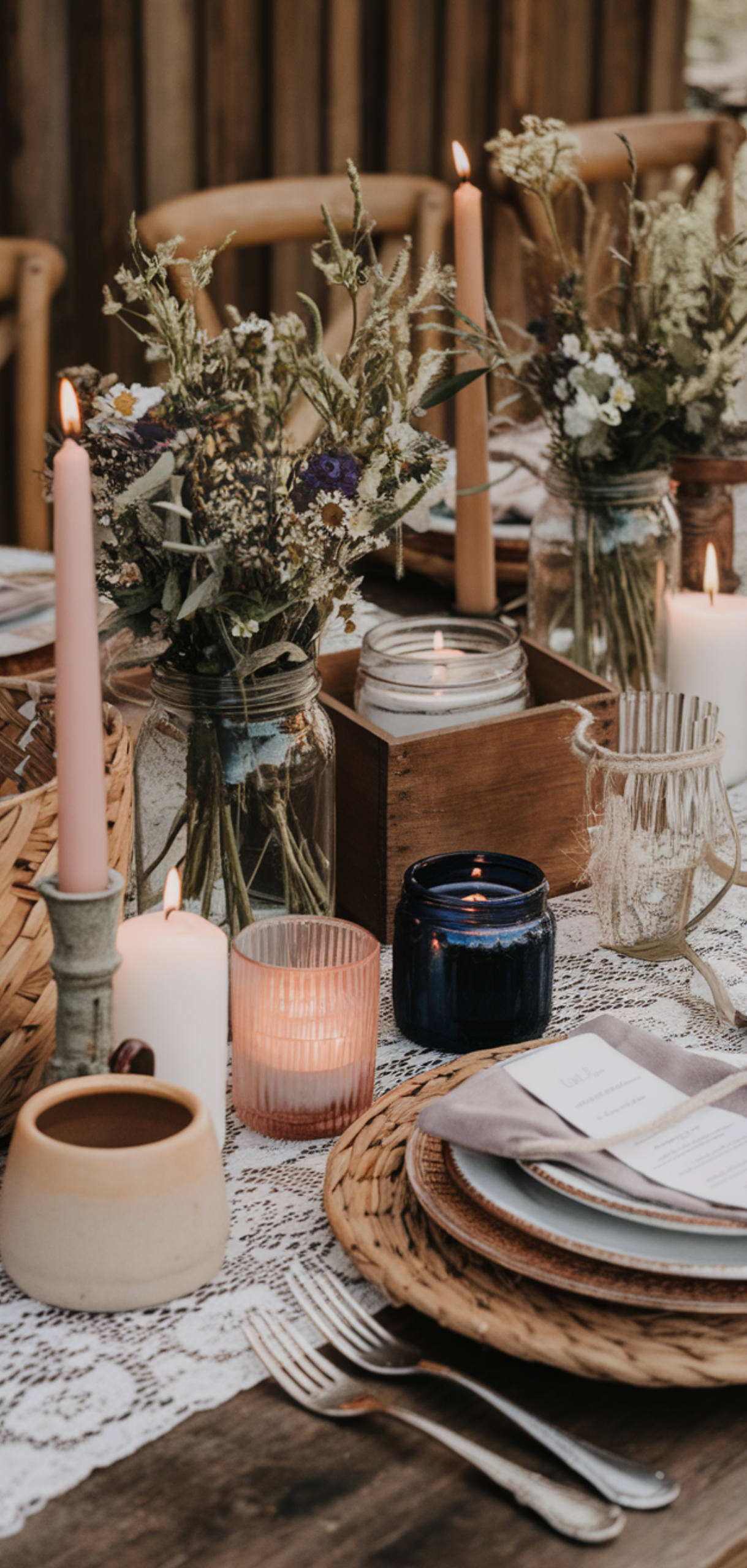Stunning Boho Wedding Table Decorations