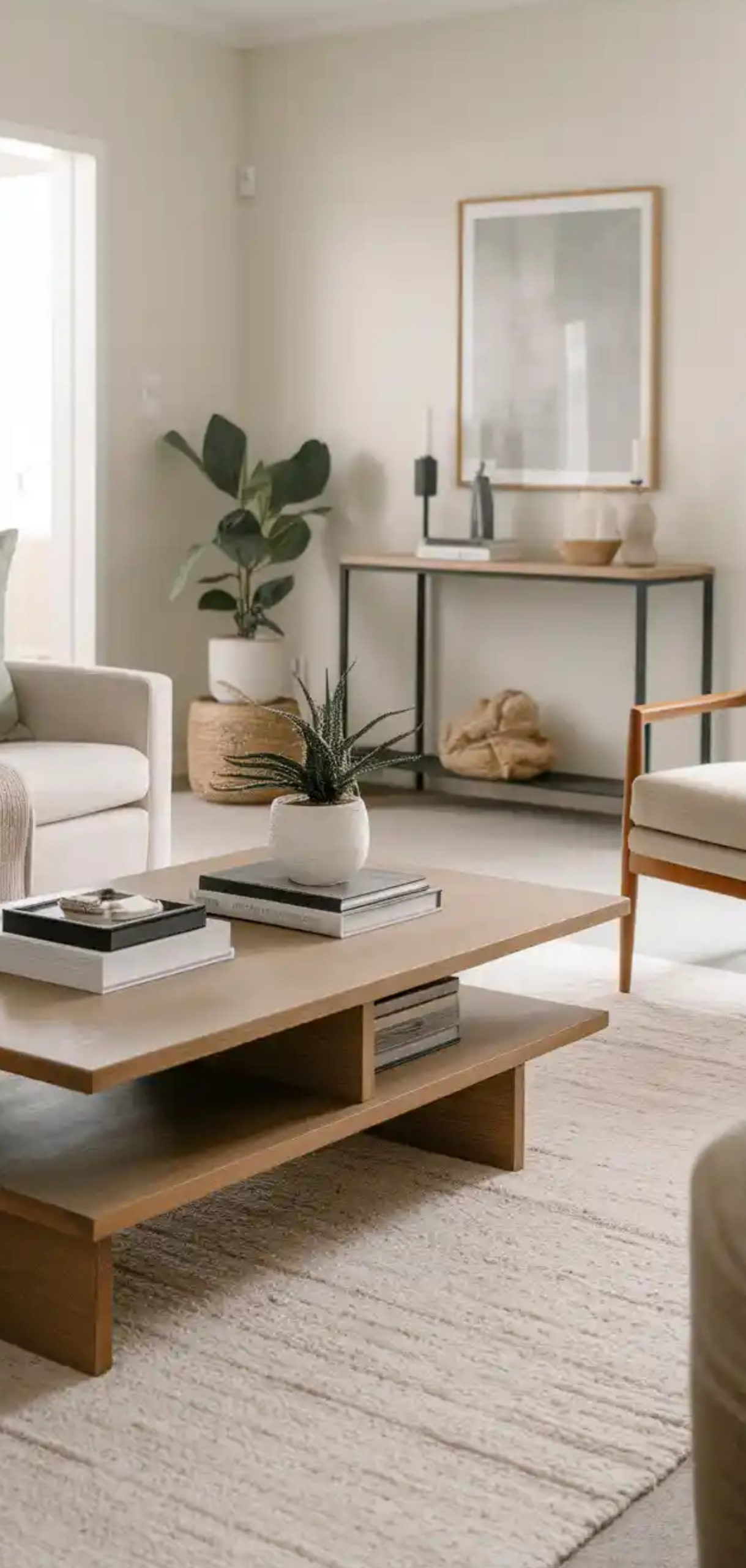 Stunning Minimalist Rugs in Living Room