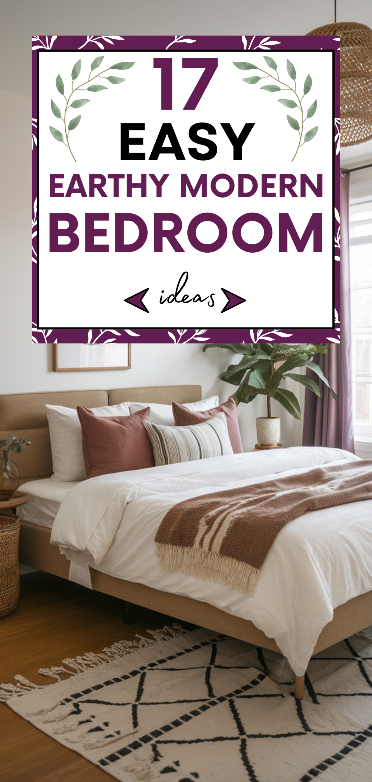 Easy Earthy Modern Bedroom Ideas