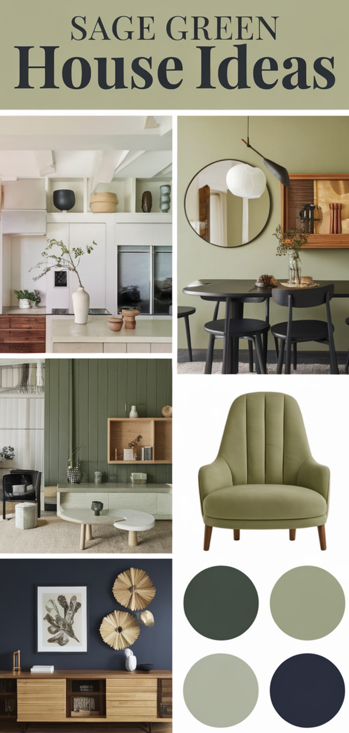 Amazing Sage Green House Ideas with Cream Trim Ideas