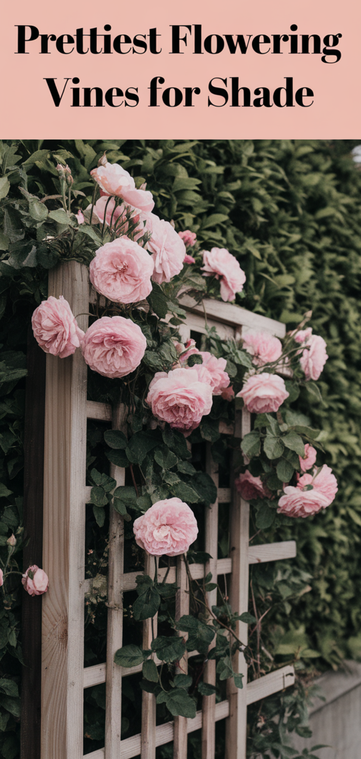 Stunning Prettiest Flowering Vines for Shade