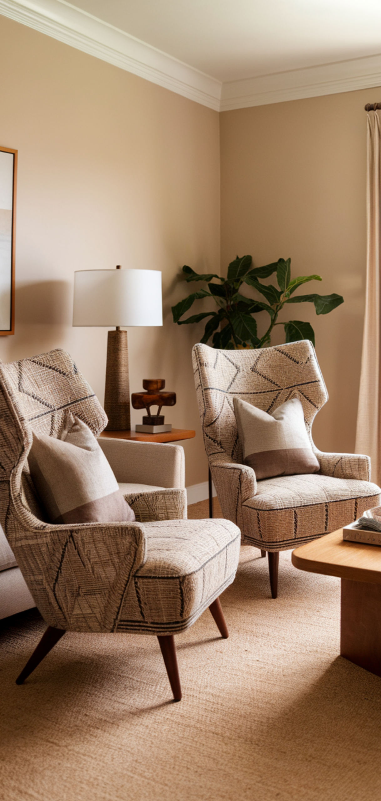 Gorgeous Boho Mid-Century Modern Living Room Ideas