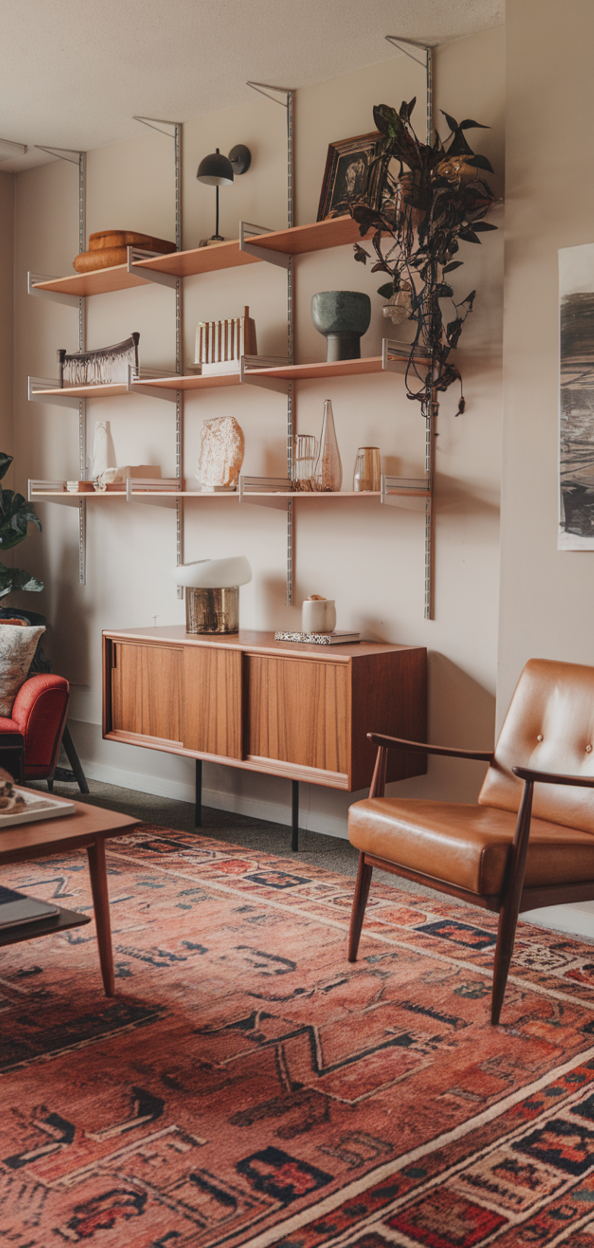 Gorgeous Boho Mid-Century Modern Living Room Ideas