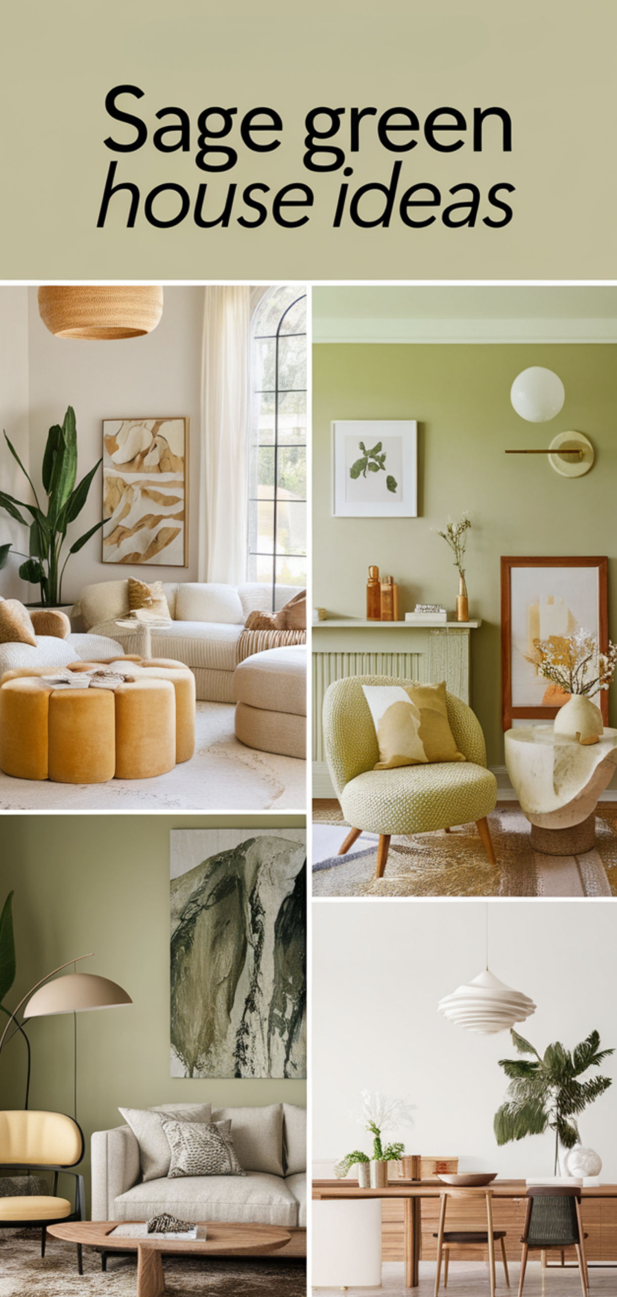 Amazing Sage Green House Ideas with Cream Trim Ideas
