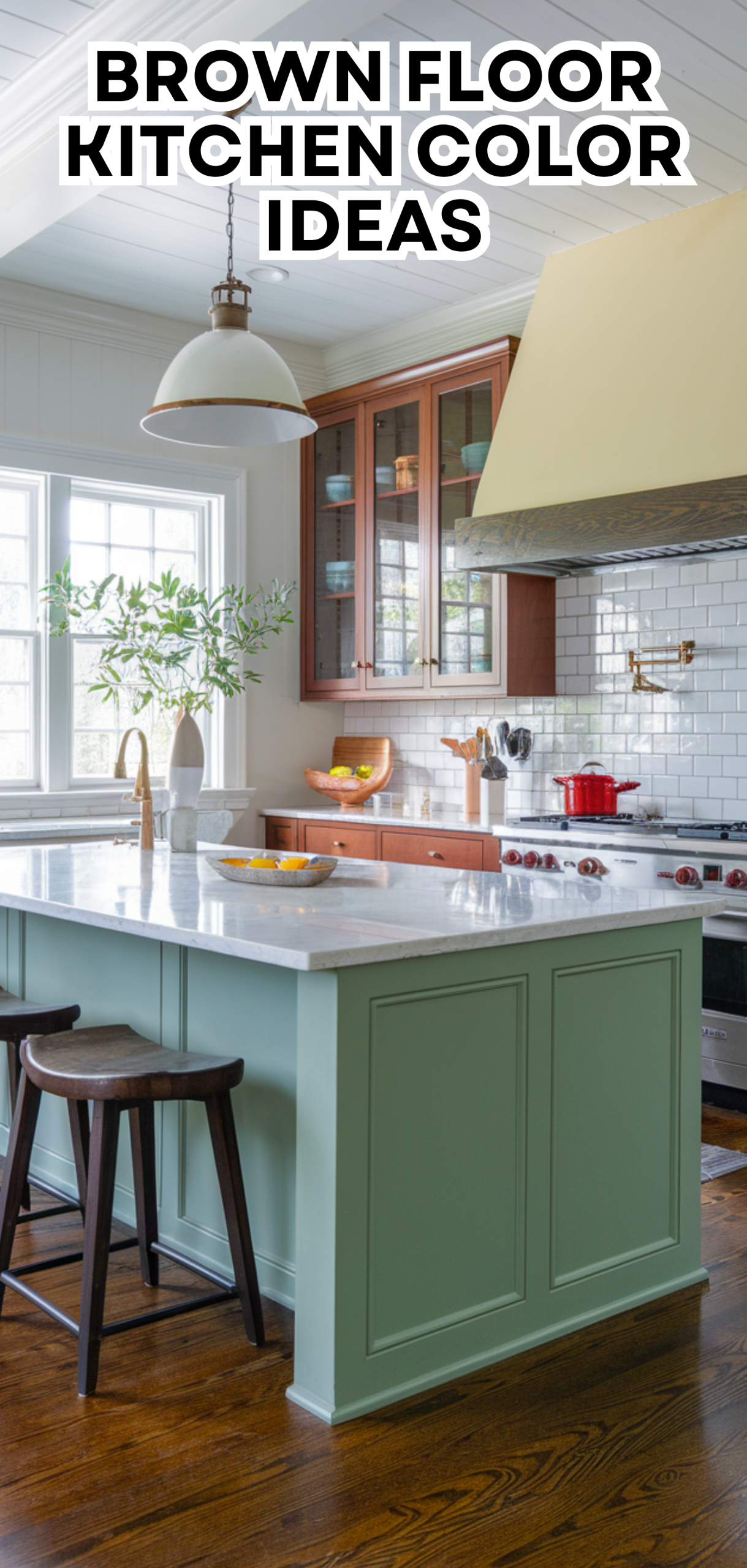 15 Best Brown Floor Kitchen Color Ideas