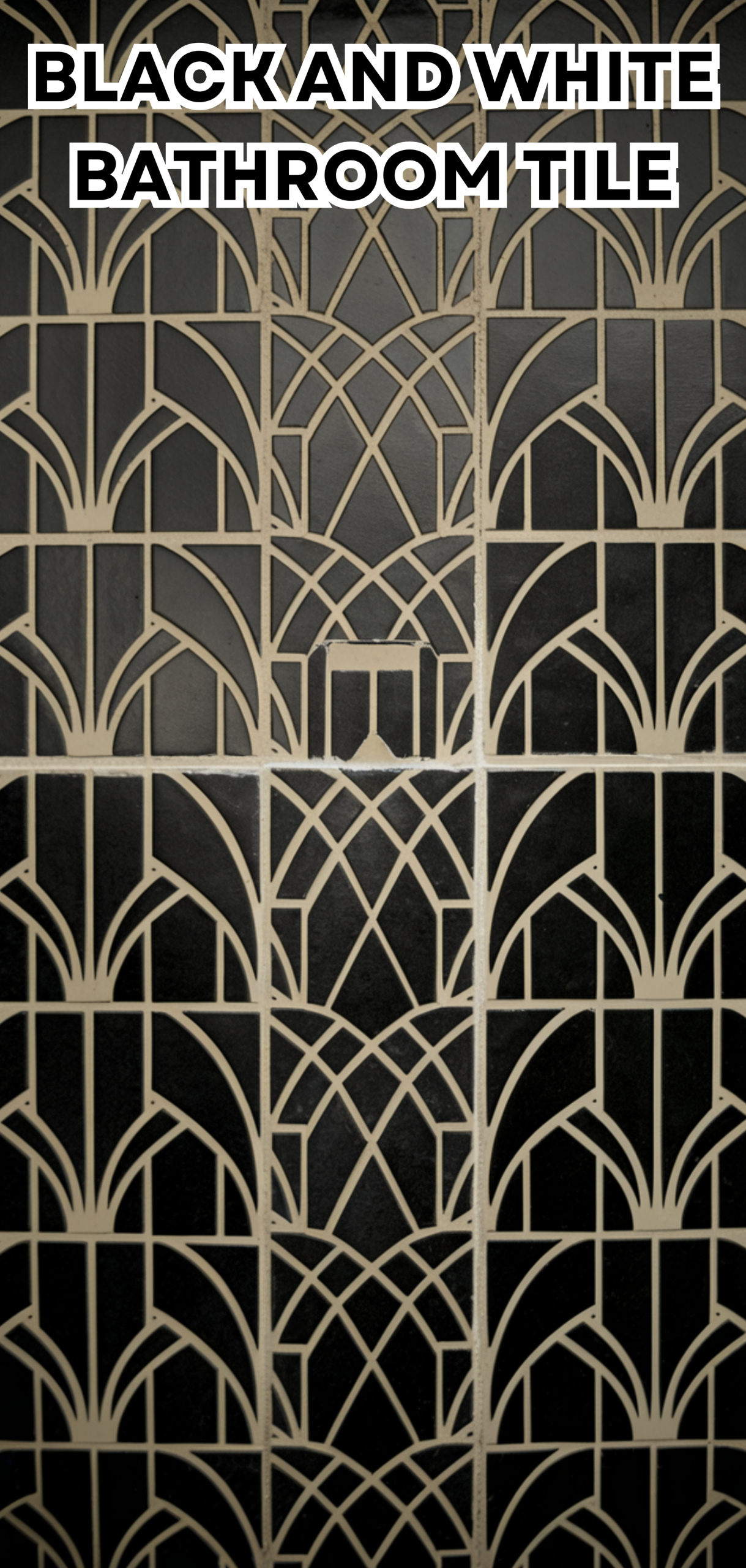 17 Amazing Black and White Bathroom Tile