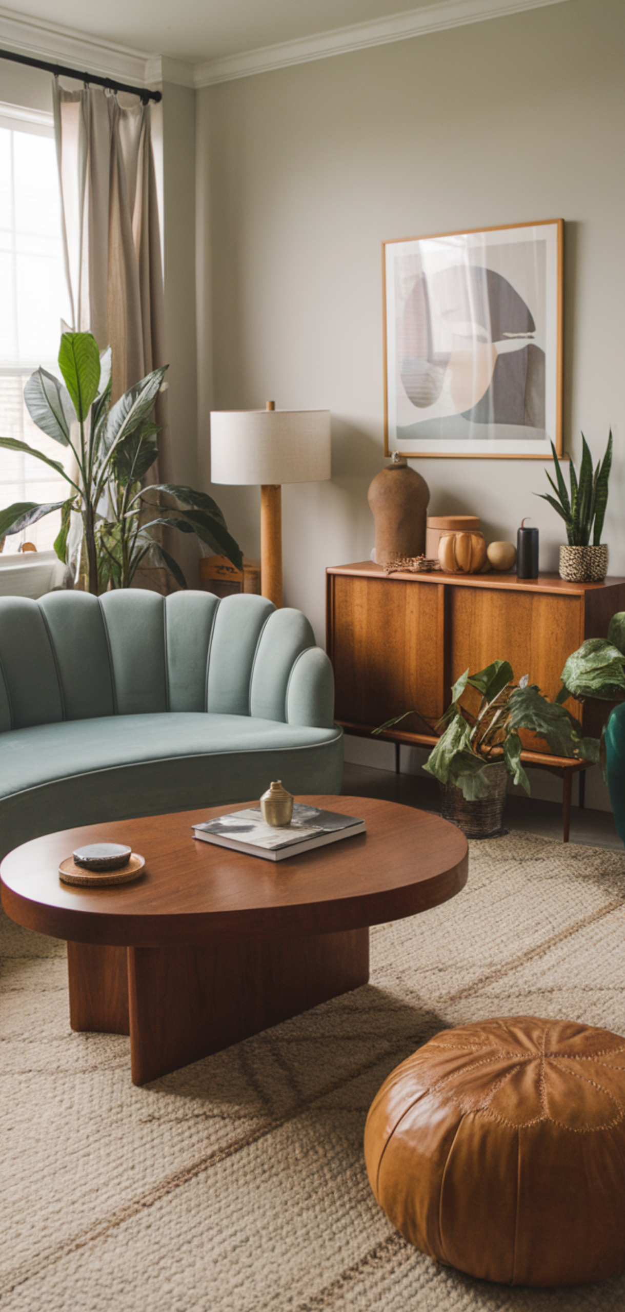 Gorgeous Boho Mid-Century Modern Living Room Ideas