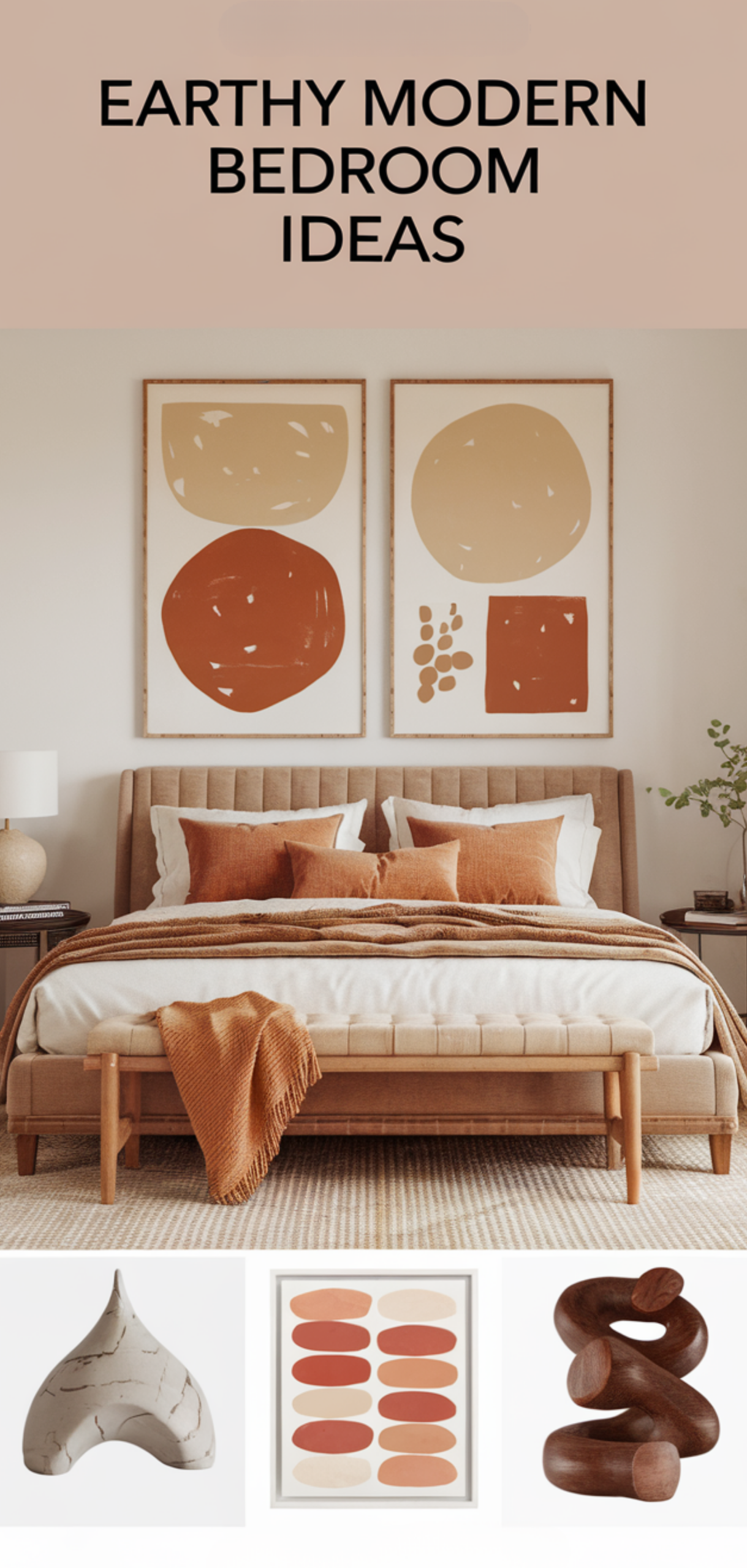 Easy Earthy Modern Bedroom Ideas