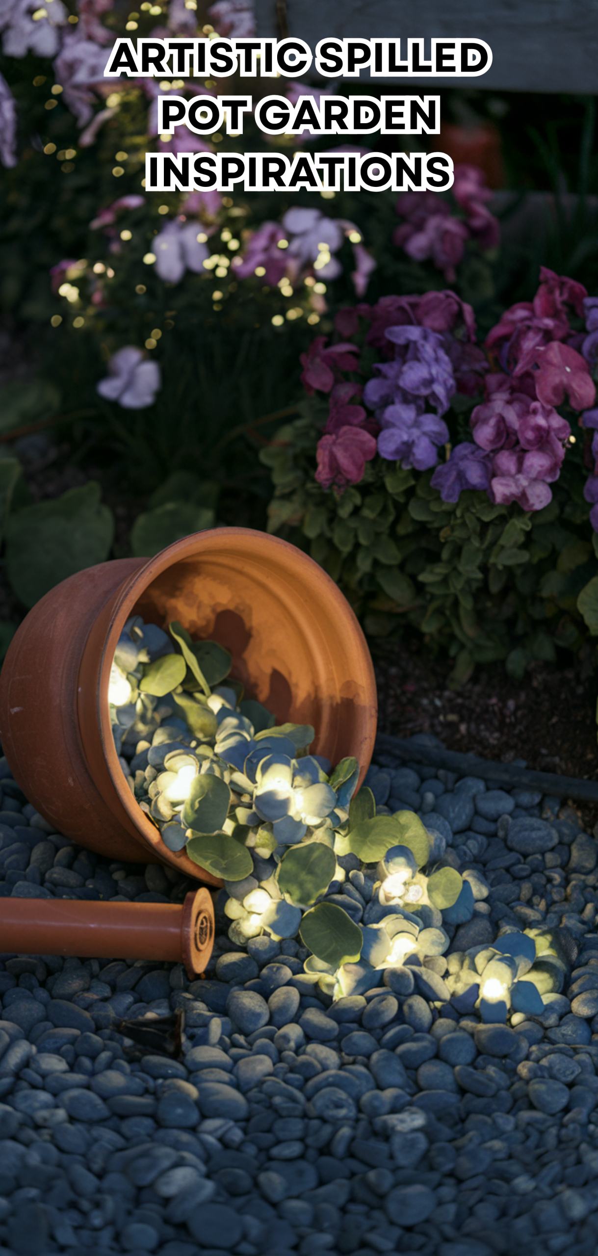 15 Perfect Artistic Spilled Pot Garden Inspirations
