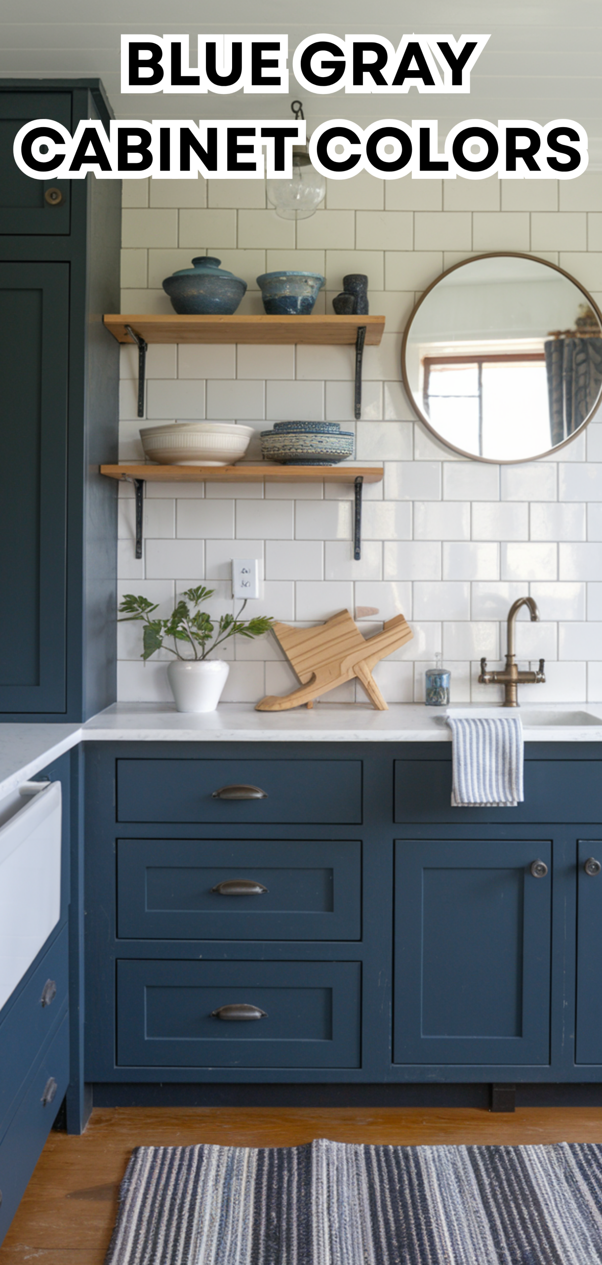 16 Blue Gray Cabinet Colors to Bring Calm to Your Kitchen