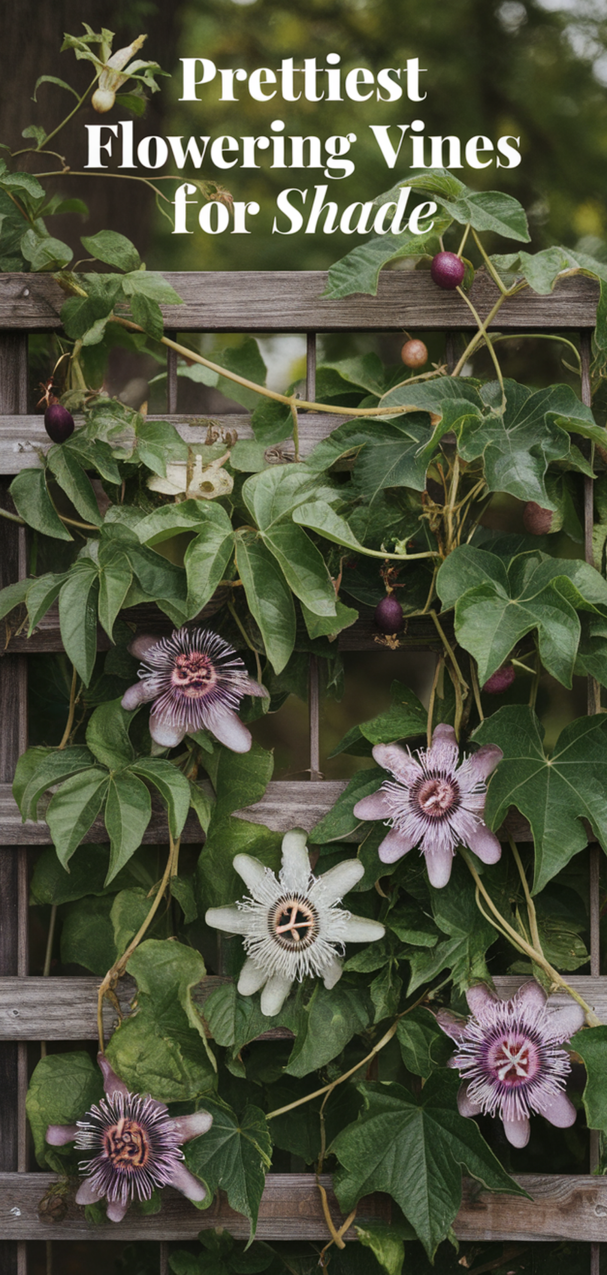 Stunning Prettiest Flowering Vines for Shade