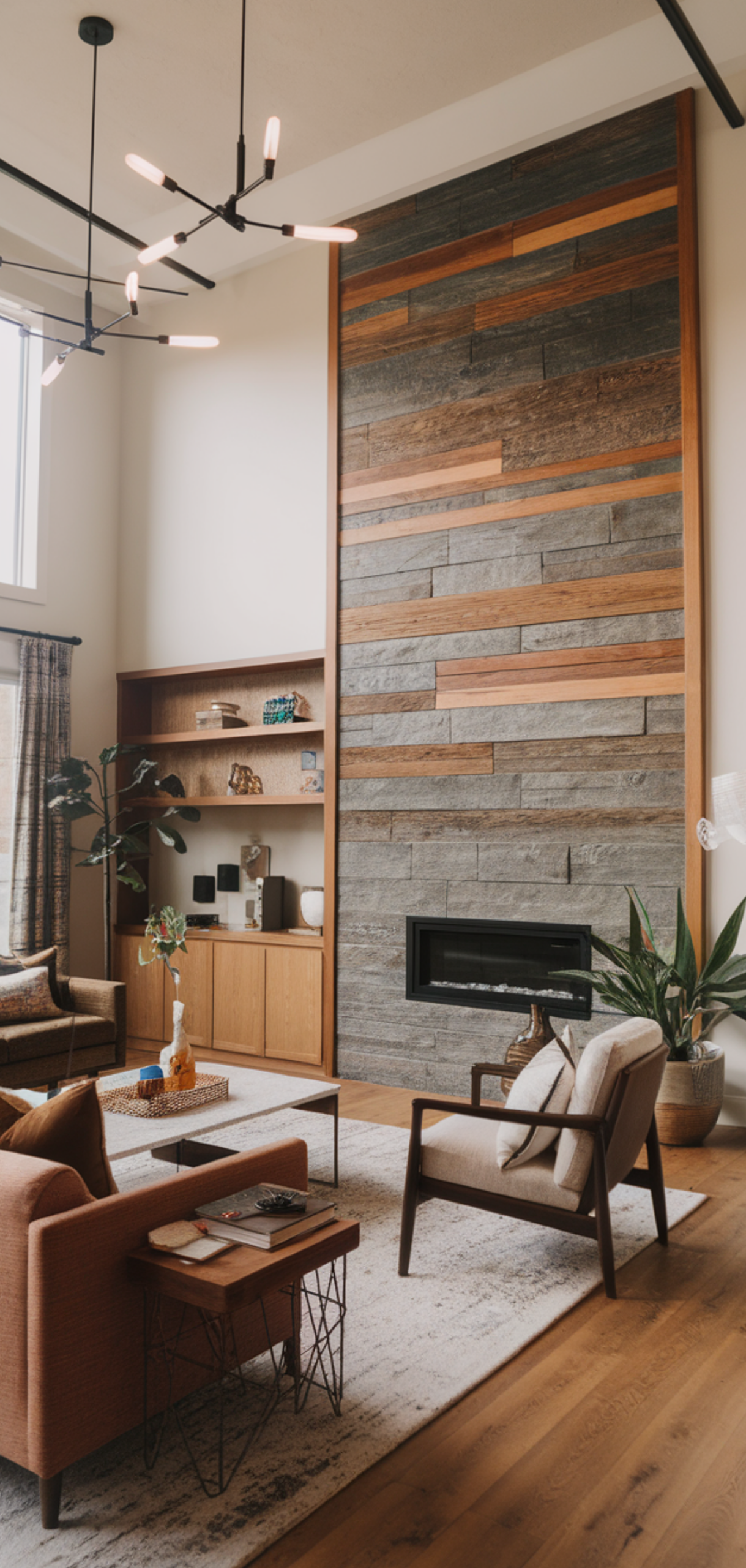 Gorgeous Boho Mid-Century Modern Living Room Ideas