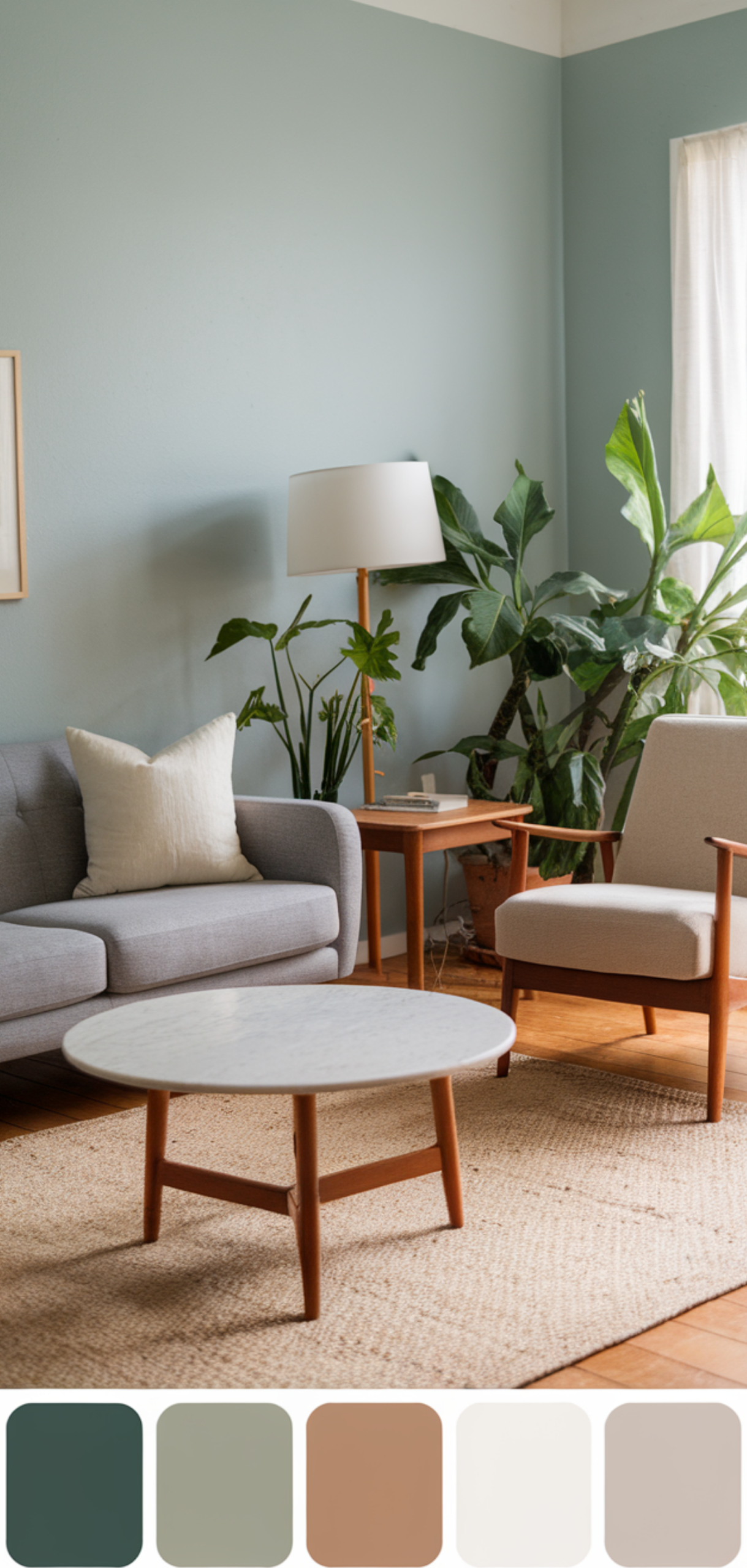 Gorgeous Boho Mid-Century Modern Living Room Ideas