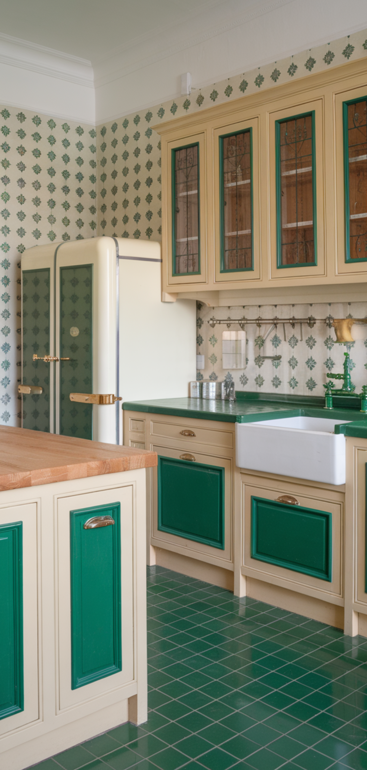Inspiring Green And Cream Kitchen Ideas