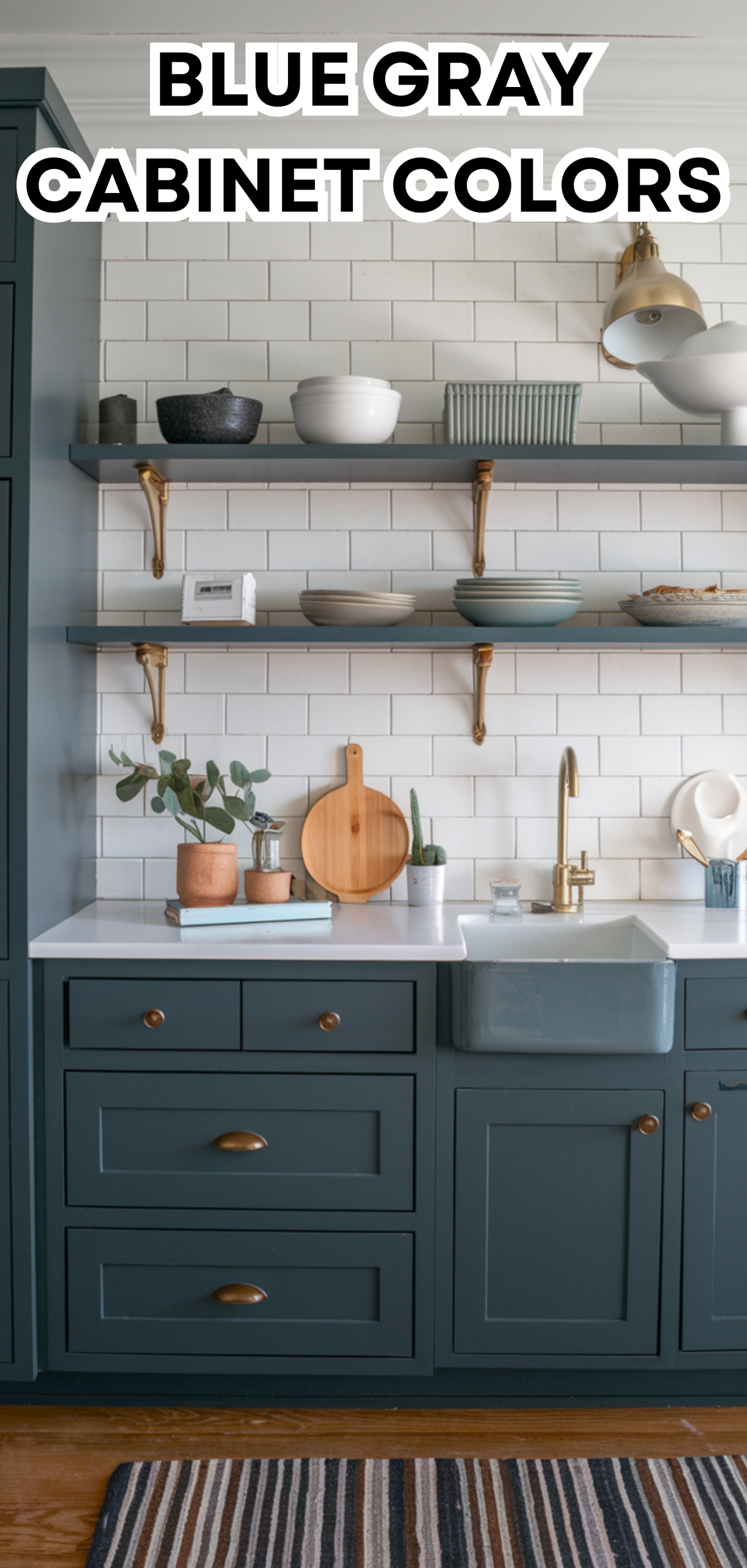 16 Blue Gray Cabinet Colors to Bring Calm to Your Kitchen