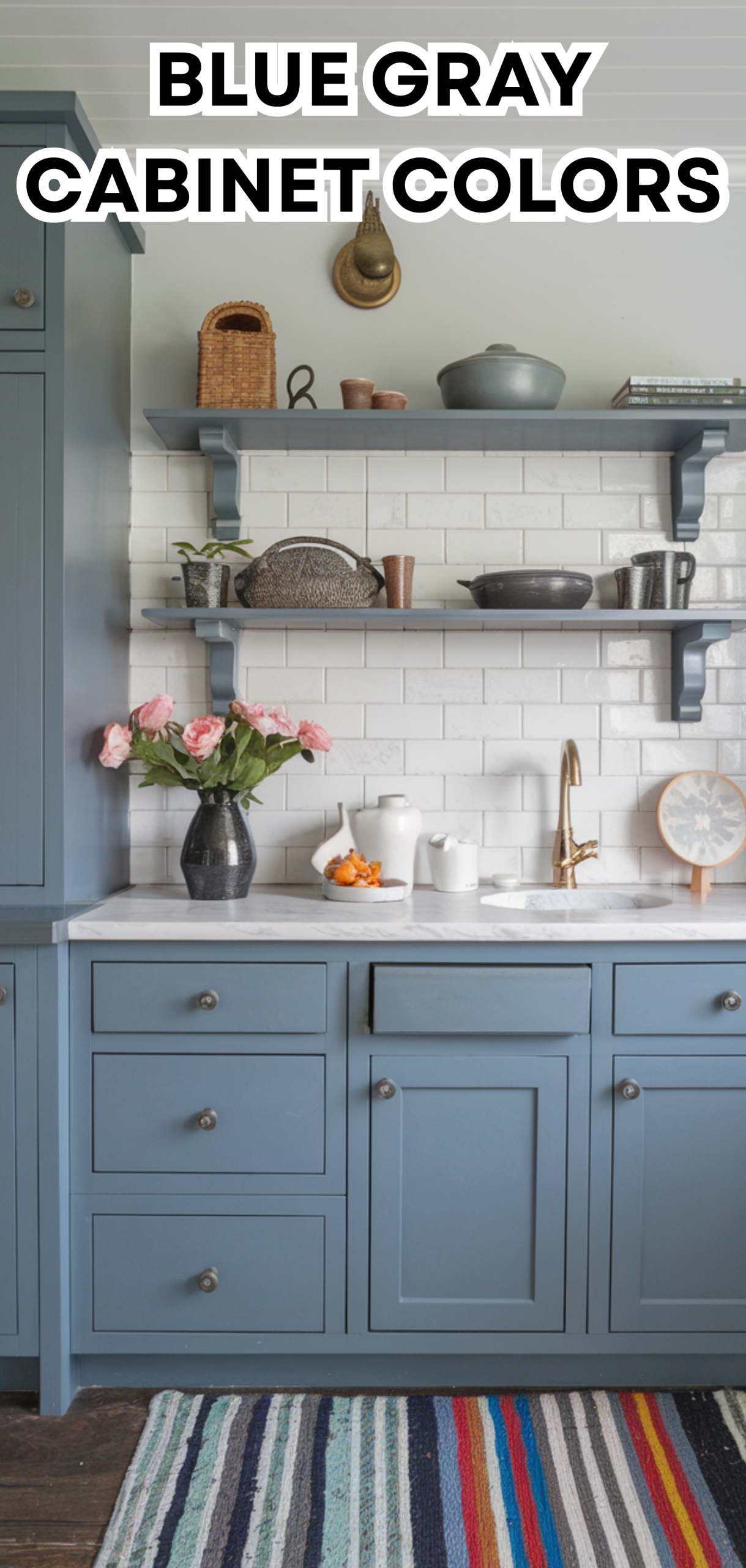 16 Blue Gray Cabinet Colors to Bring Calm to Your Kitchen