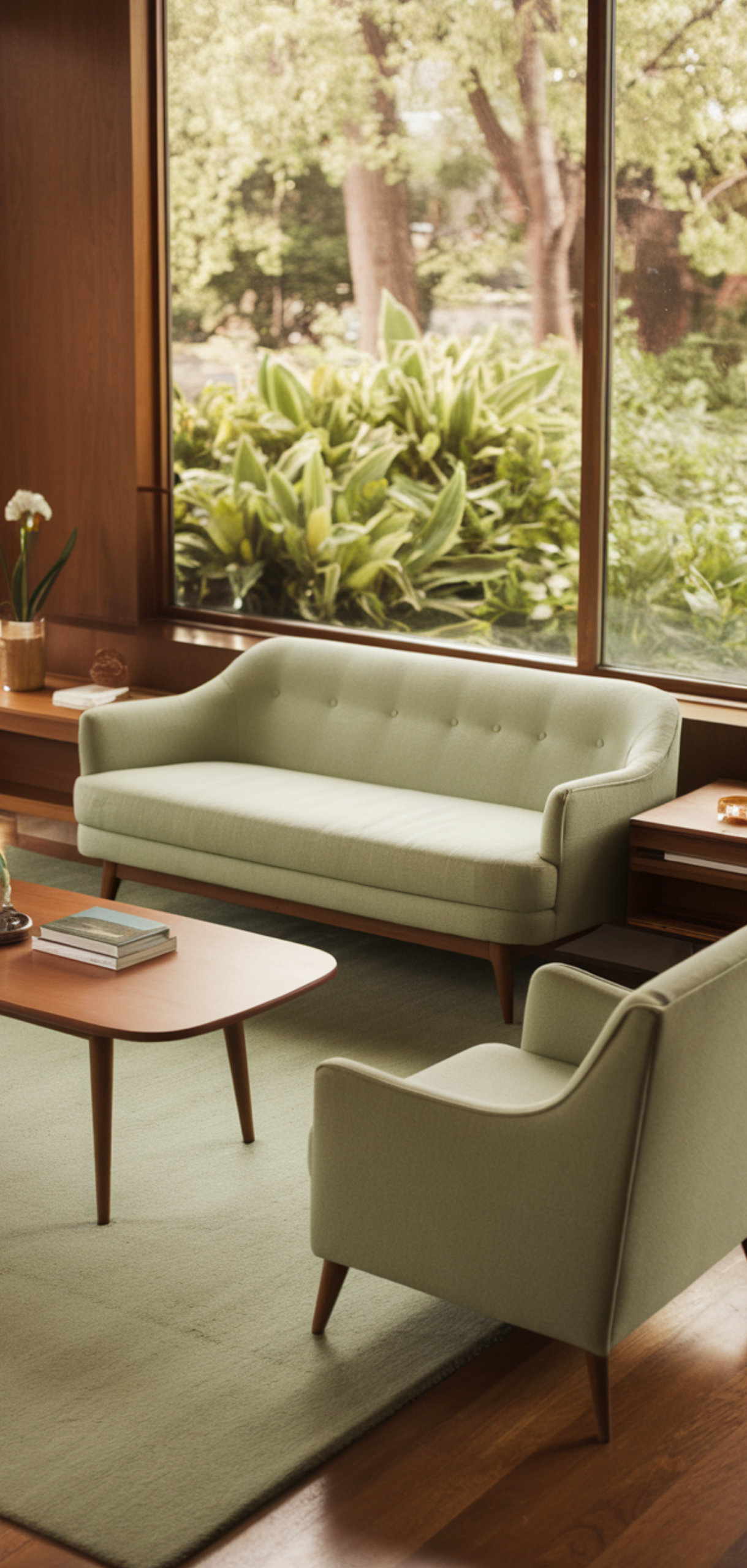 Easy Mid-Century Modern Living Room Color Palette Ideas
