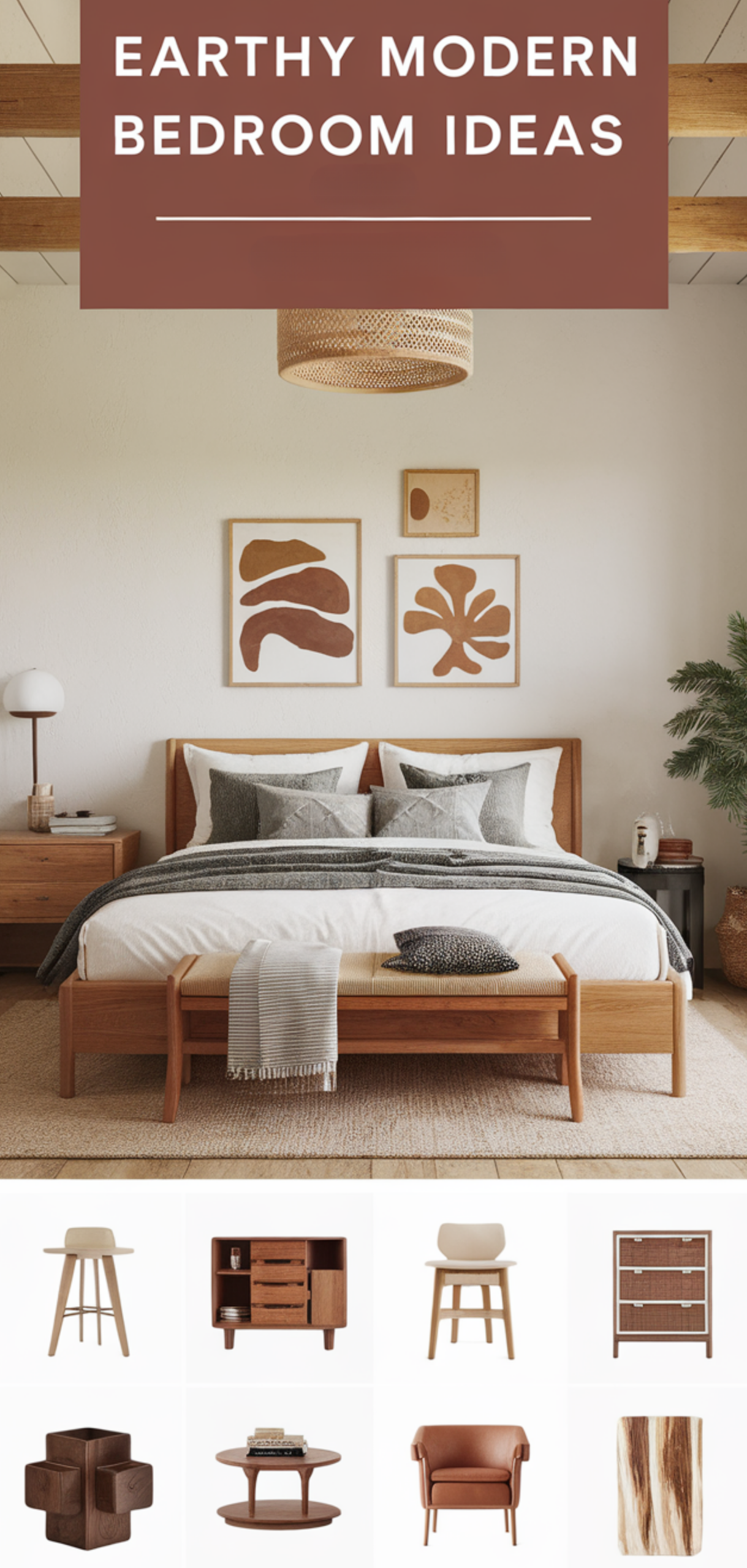 Easy Earthy Modern Bedroom Ideas