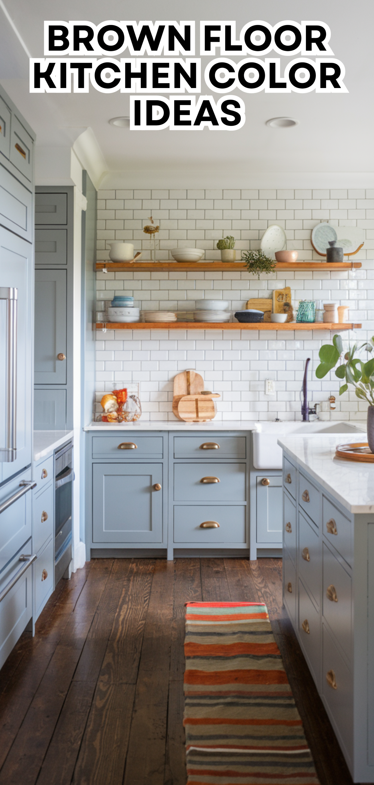 15 Best Brown Floor Kitchen Color Ideas