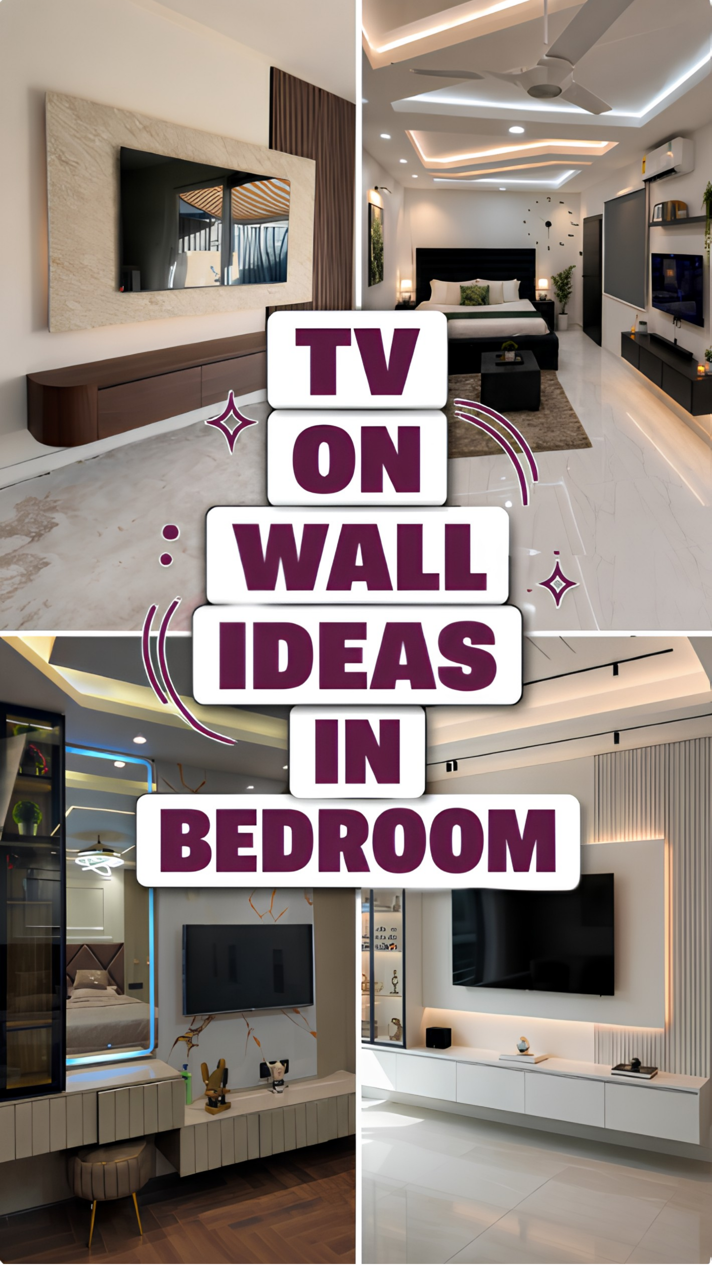TV on wall 