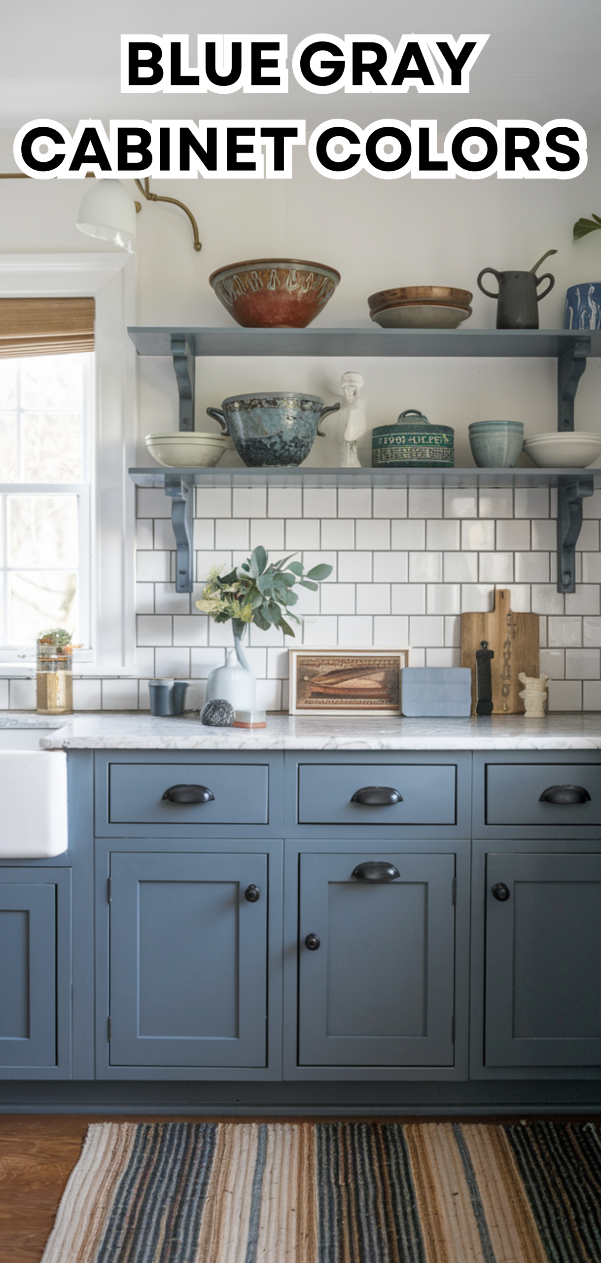 16 Blue Gray Cabinet Colors to Bring Calm to Your Kitchen