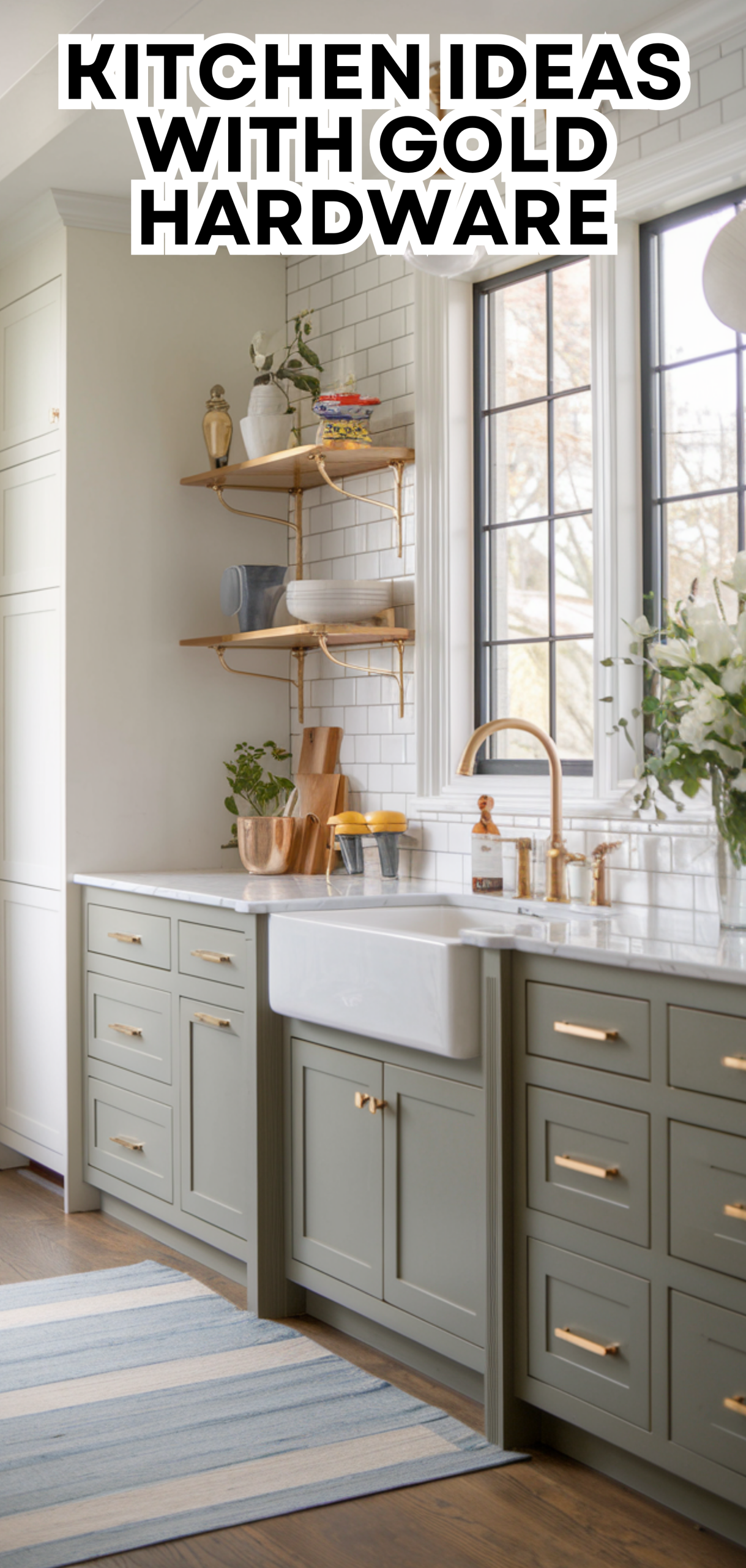 17 Stunning Kitchen Ideas with Gold Hardware