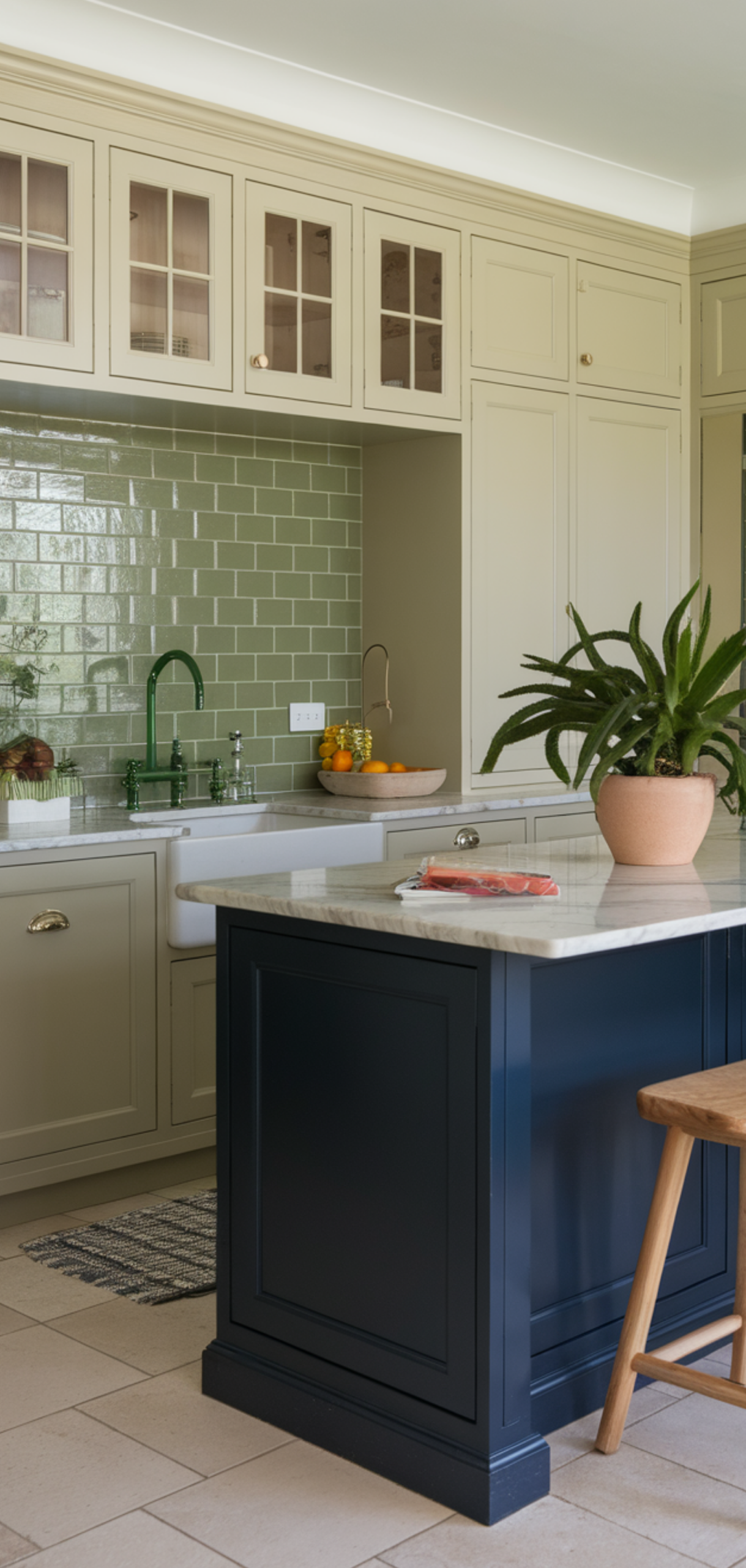 Inspiring Green And Cream Kitchen Ideas