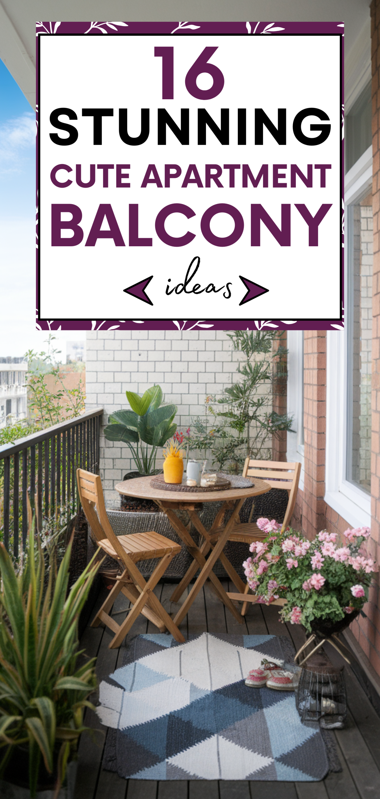 Stunning Cute Apartment Balcony Ideas